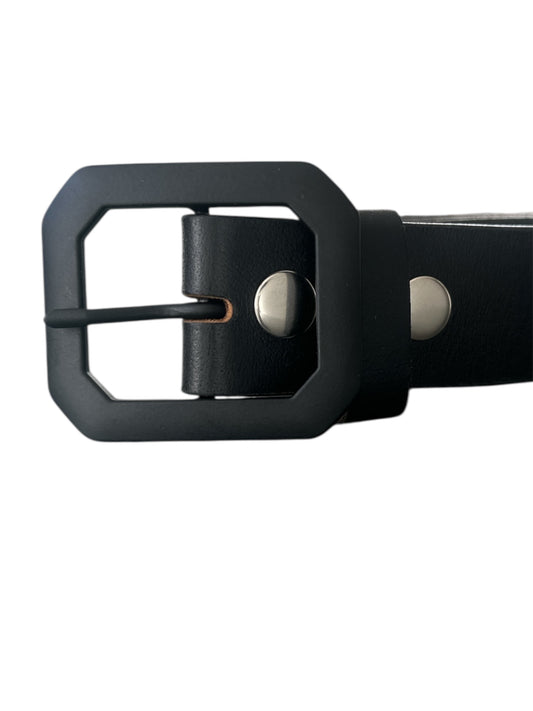 Black Rectangular Clip End Belt Buckle Fits 1 1/2 wide belt