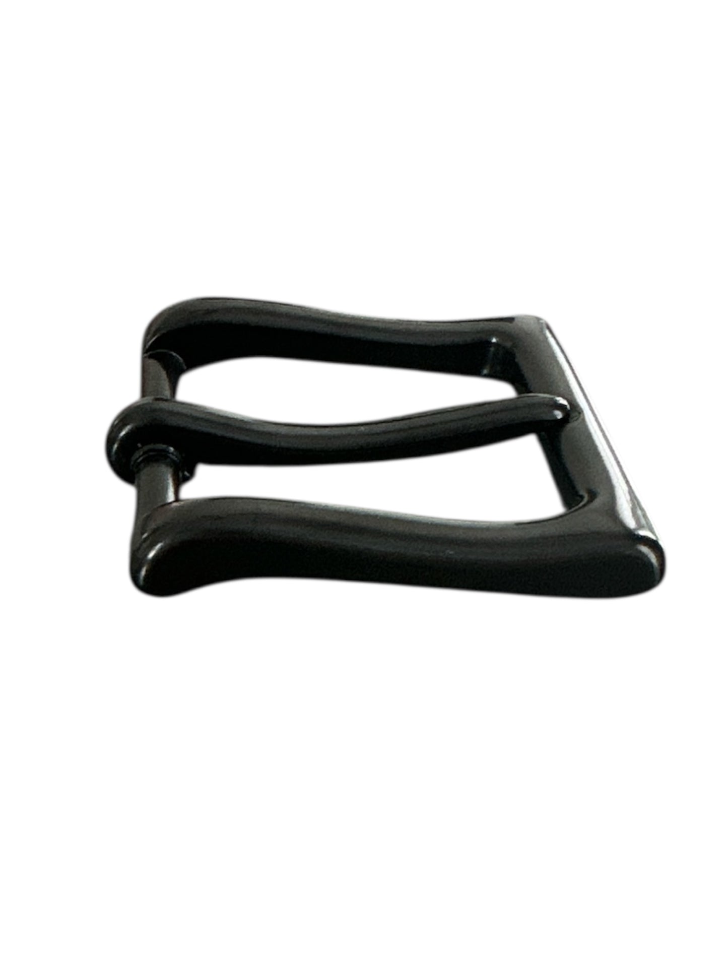 Black Belt Buckle Glossy Fits 1 1/2 wide belt