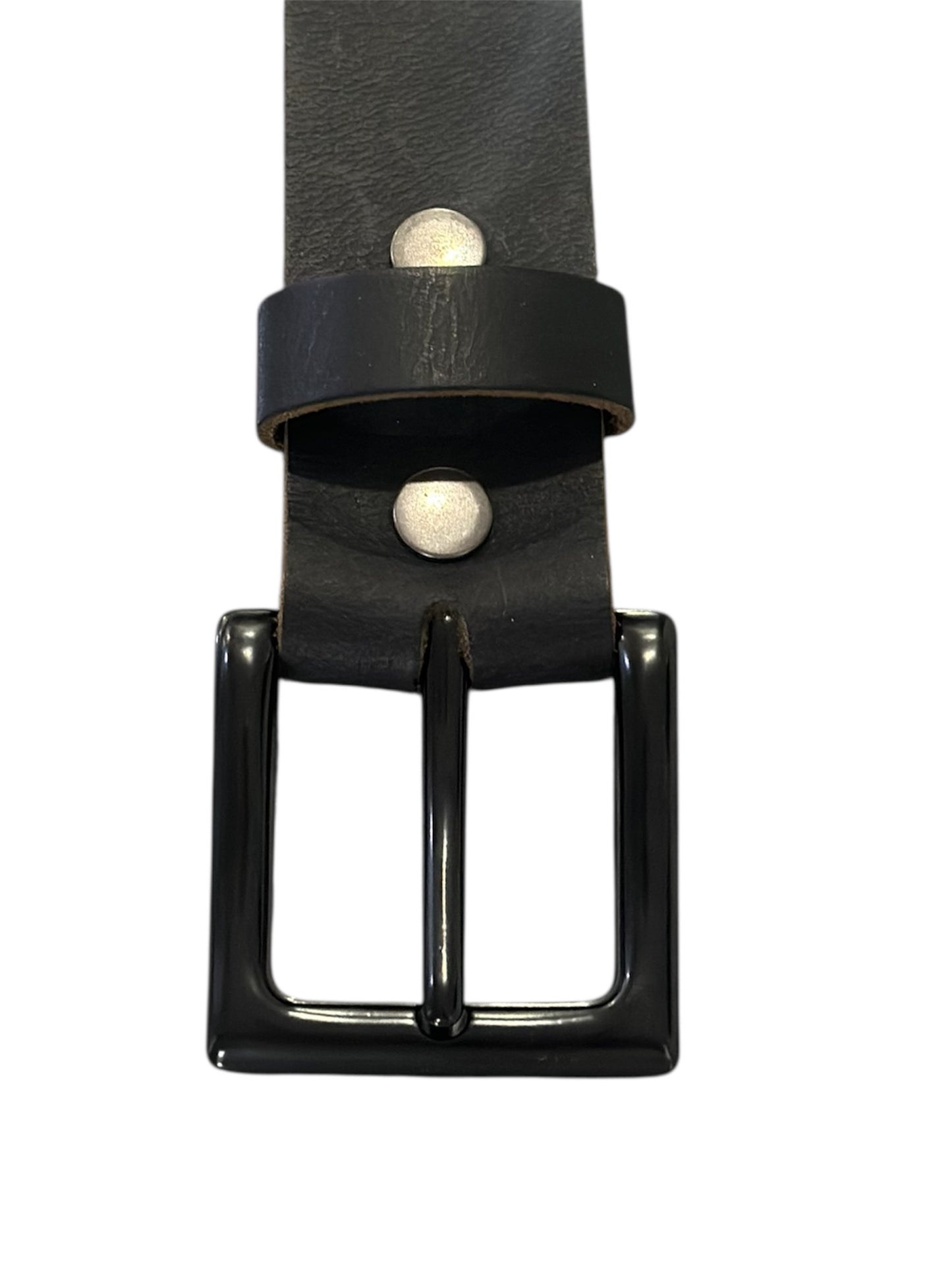 Black Belt Buckle Glossy Fits 1 1/2 wide belt