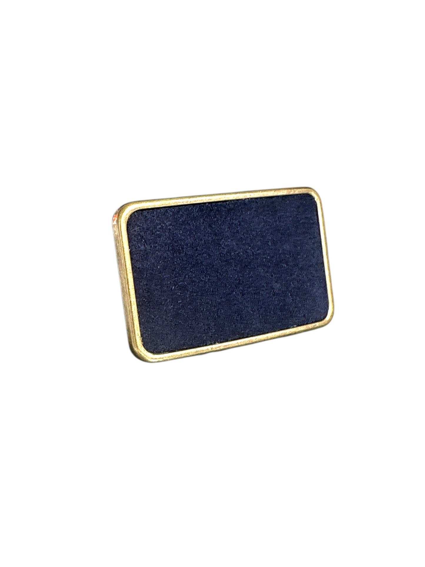 Dark Blue Suede Belt Buckle