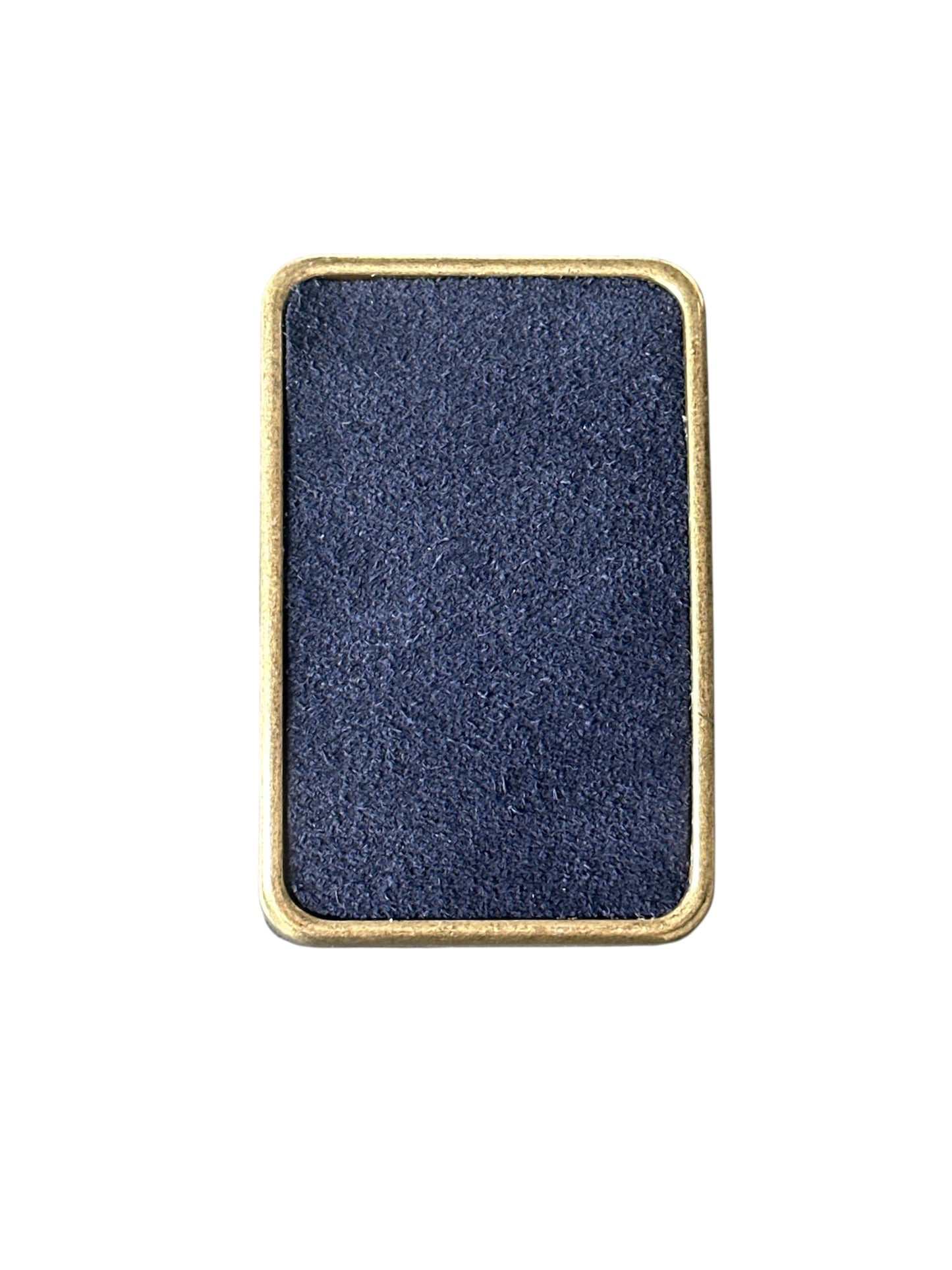Dark Blue Suede Belt Buckle
