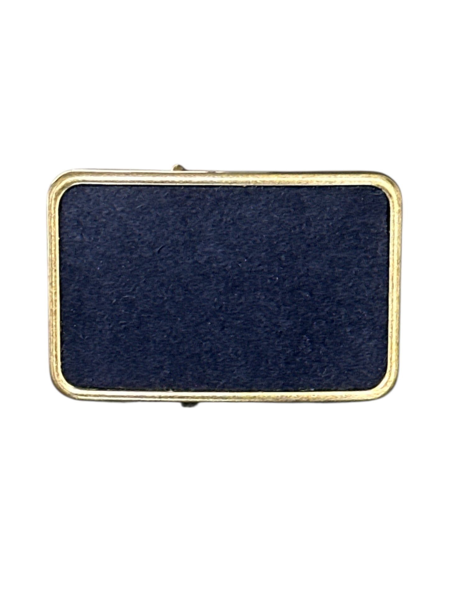 Dark Blue Suede Belt Buckle