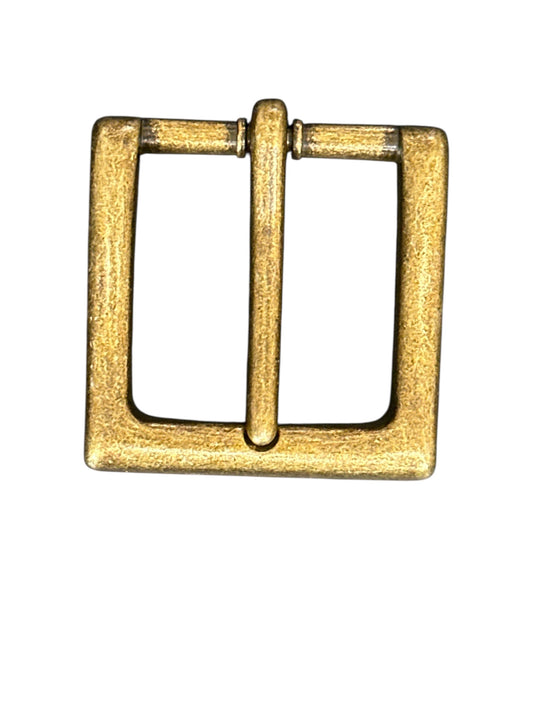 Antique Brass Belt Buckle Fits 1 1/2 wide belt