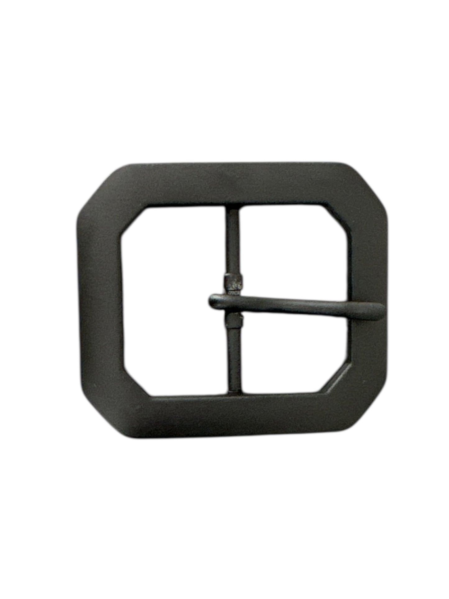 Black Rectangular Clip End Belt Buckle Fits 1 1/2 wide belt