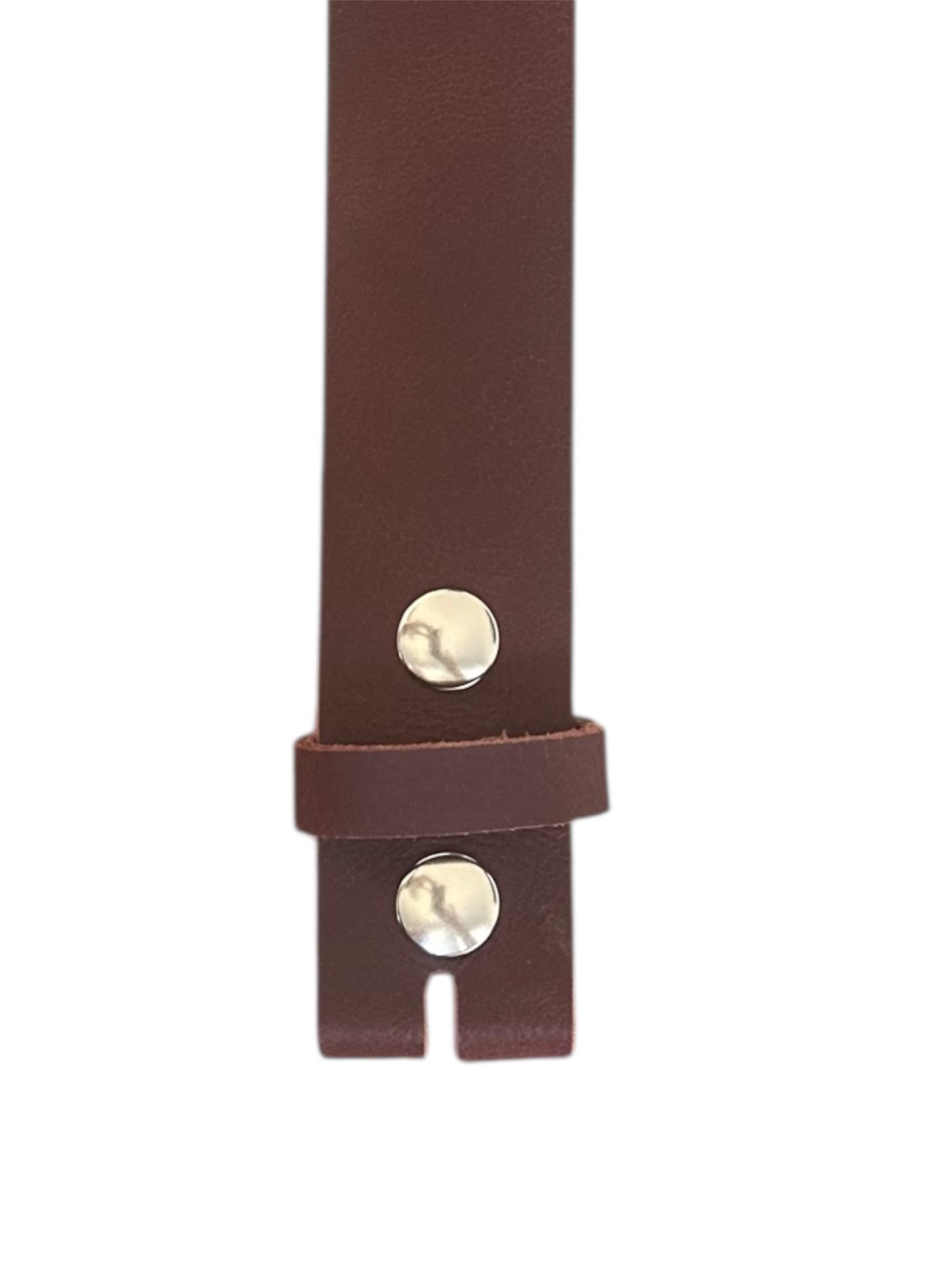 Burgundy Leather Rope Belt Buckle and Burgundy Interchangeable Leather Belt Set