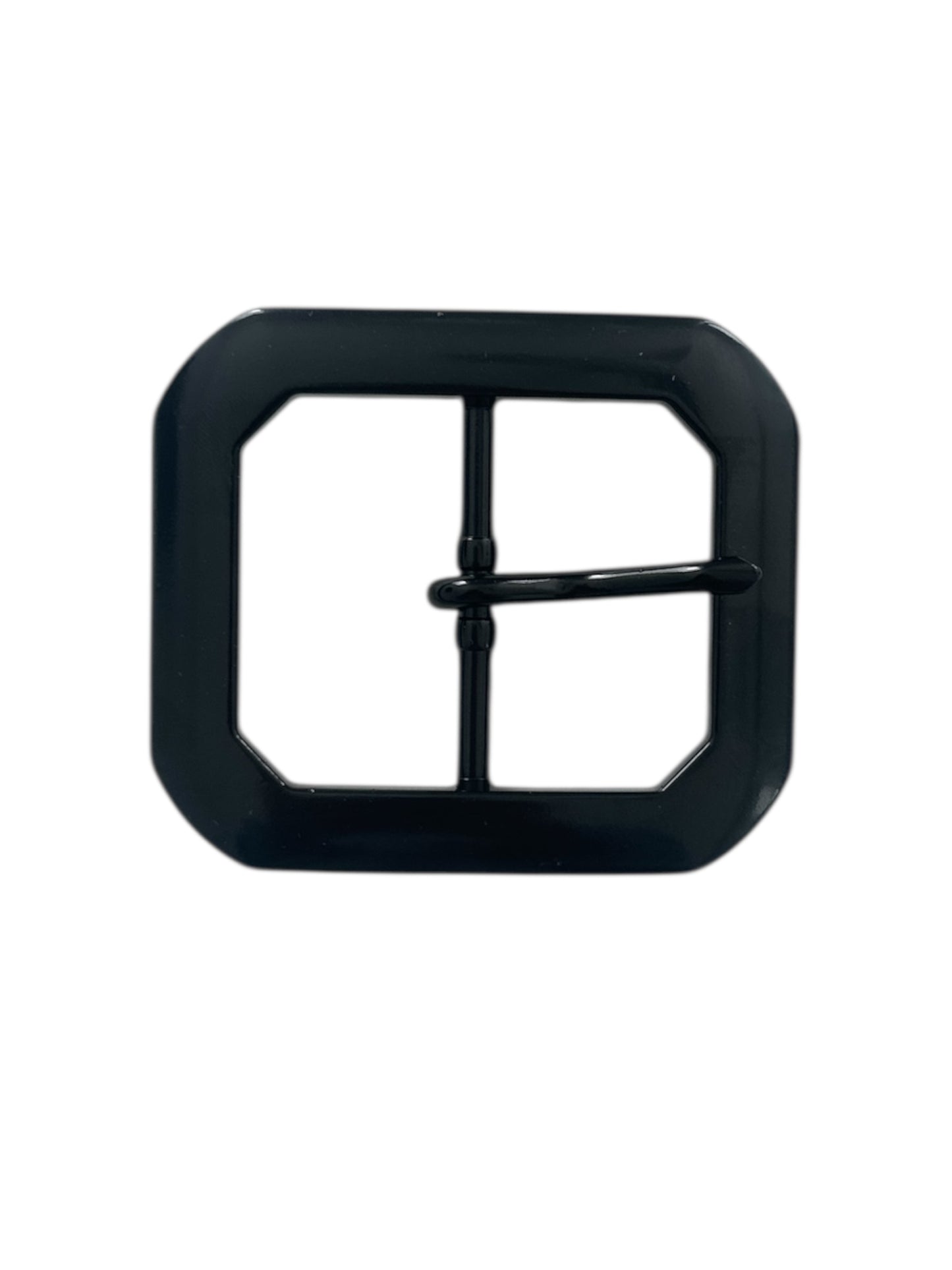 Black Rectangular Clip End Belt Buckle Fits 1 1/2 wide belt