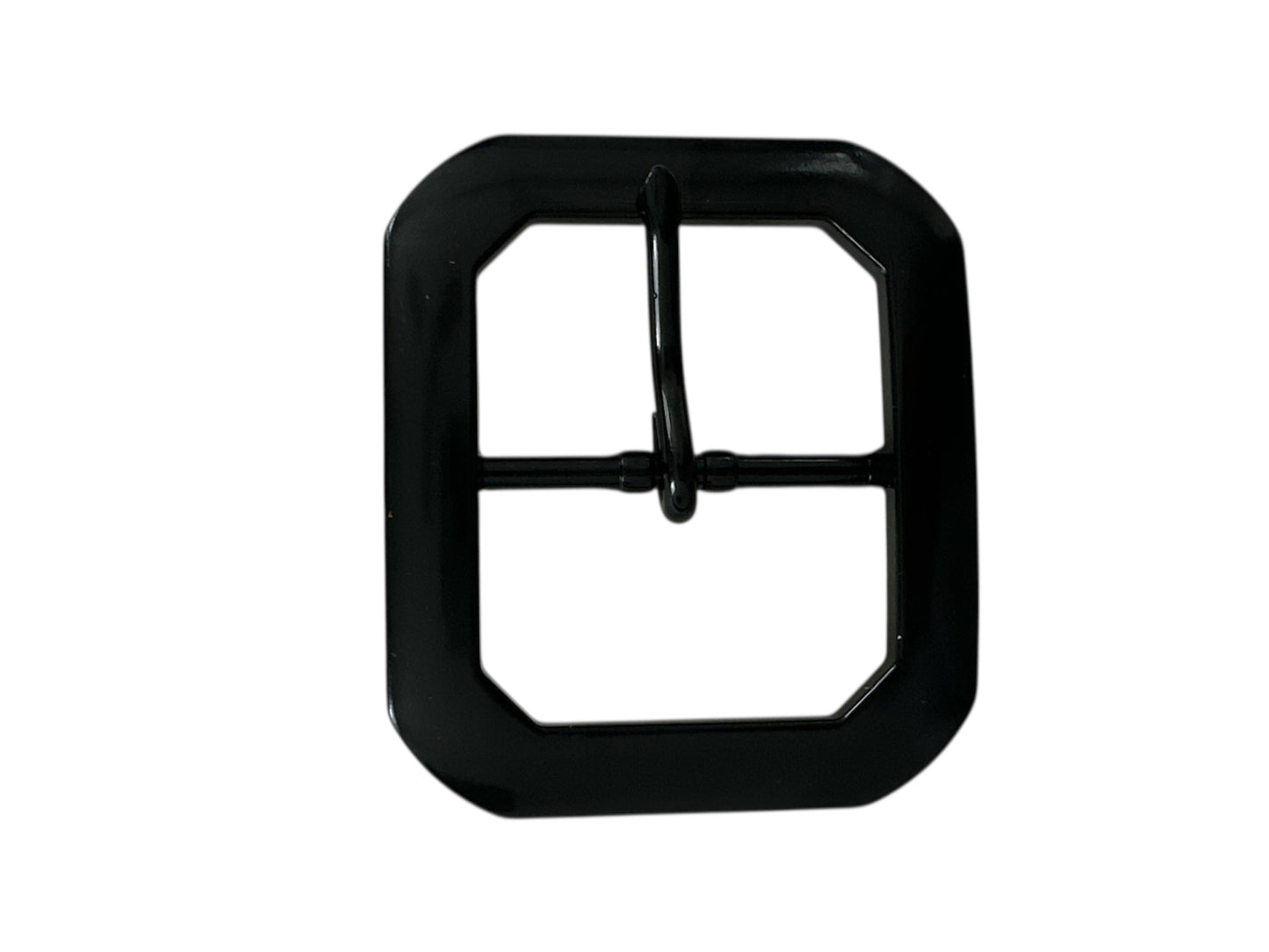 Black Rectangular Clip End Belt Buckle Fits 1 1/2 wide belt