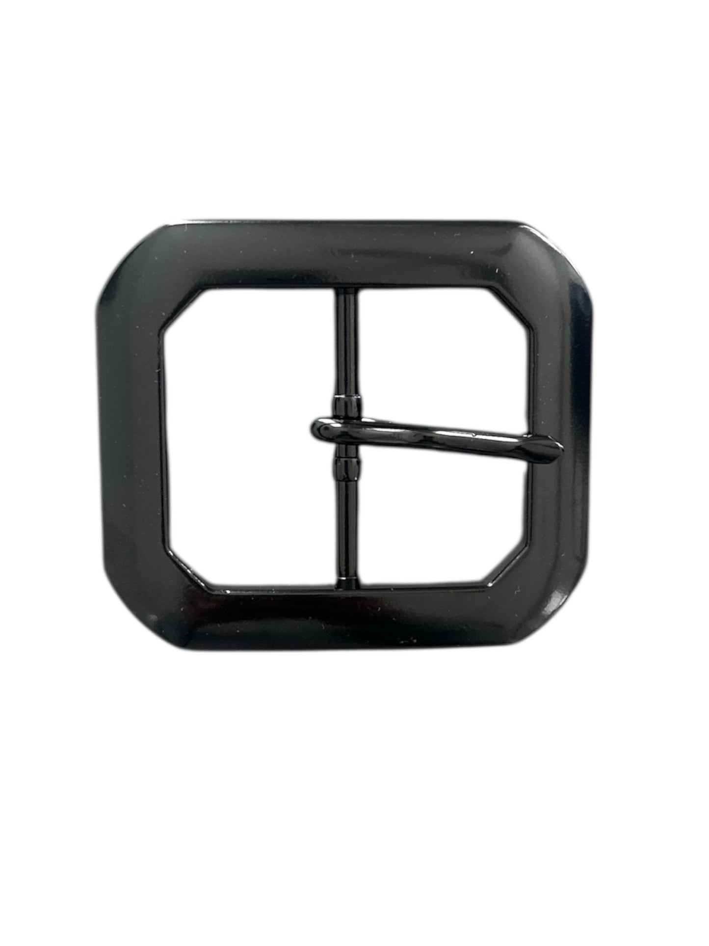 Black Rectangular Clip End Belt Buckle Fits 1 1/2 wide belt