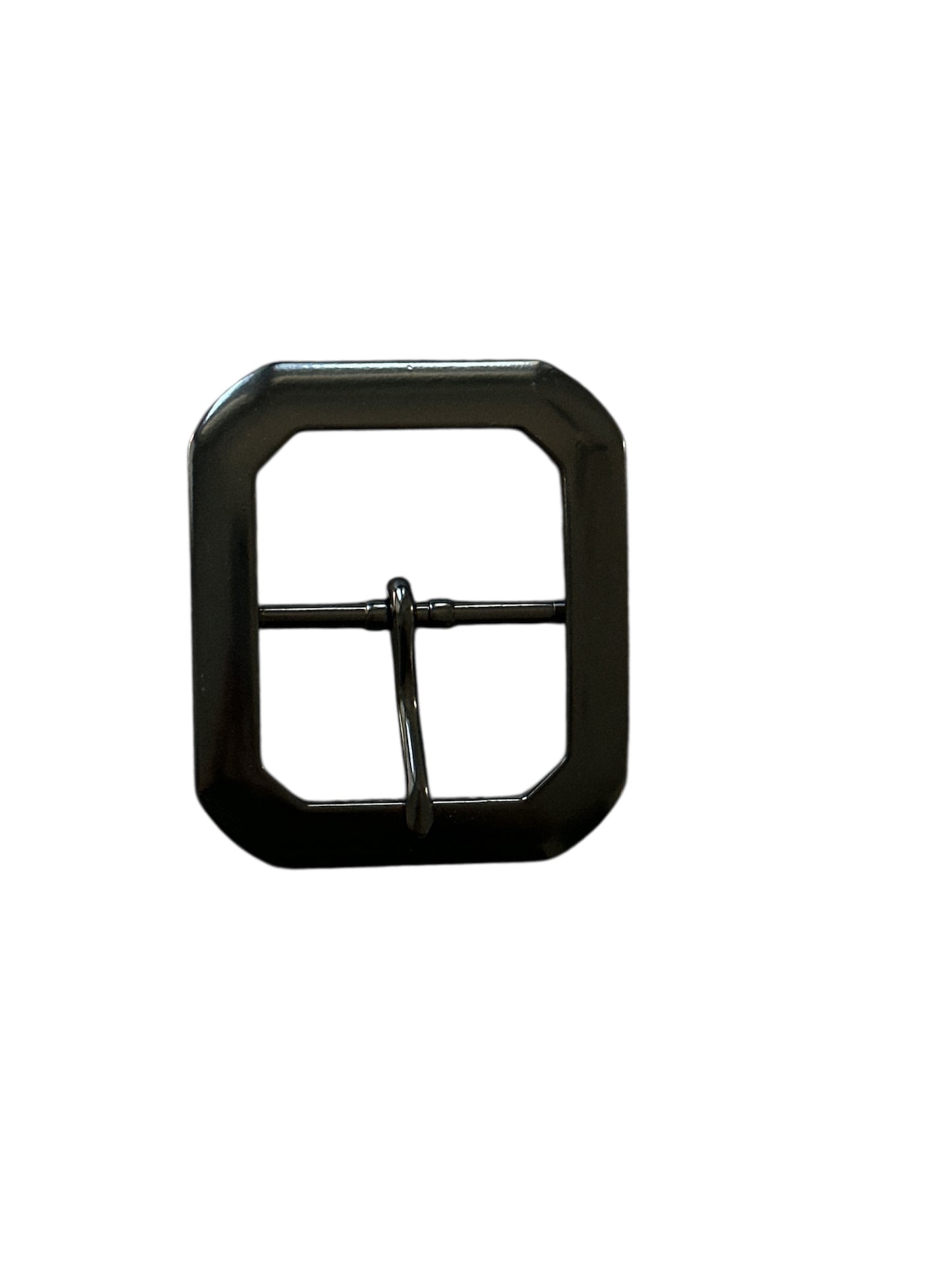 Black Rectangular Clip End Belt Buckle Fits 1 1/2 wide belt