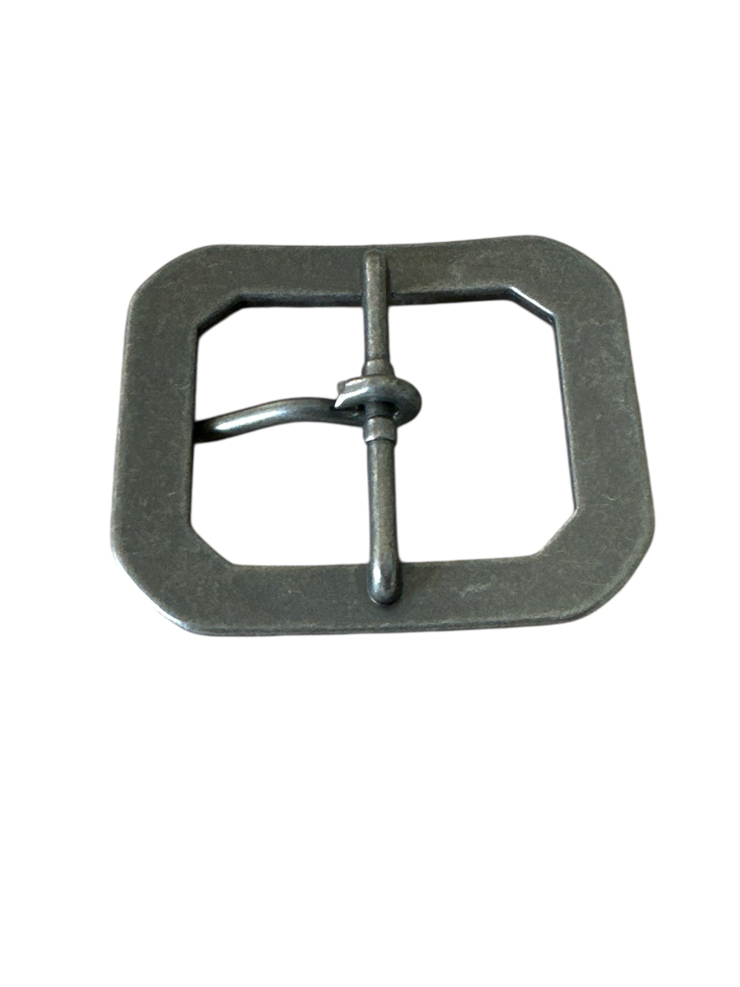 Rectangular Clip End Belt Buckle in Antique Nickel Finish Fits 1 1/2 wide belt