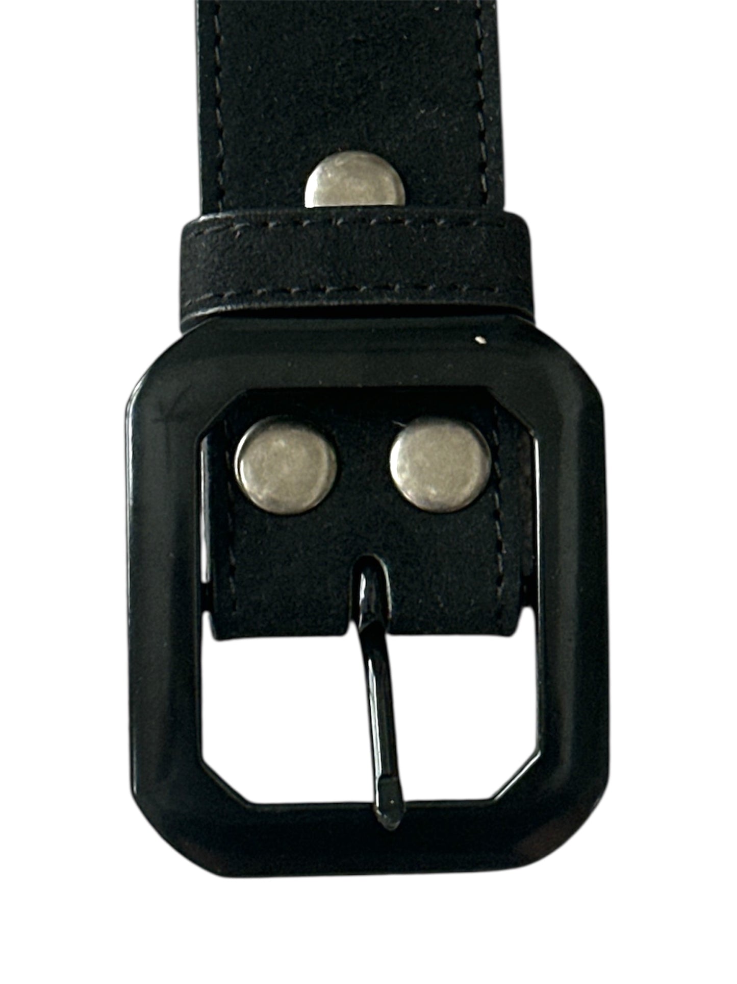 Black Rectangular Clip End Belt Buckle Fits 1 1/2 wide belt