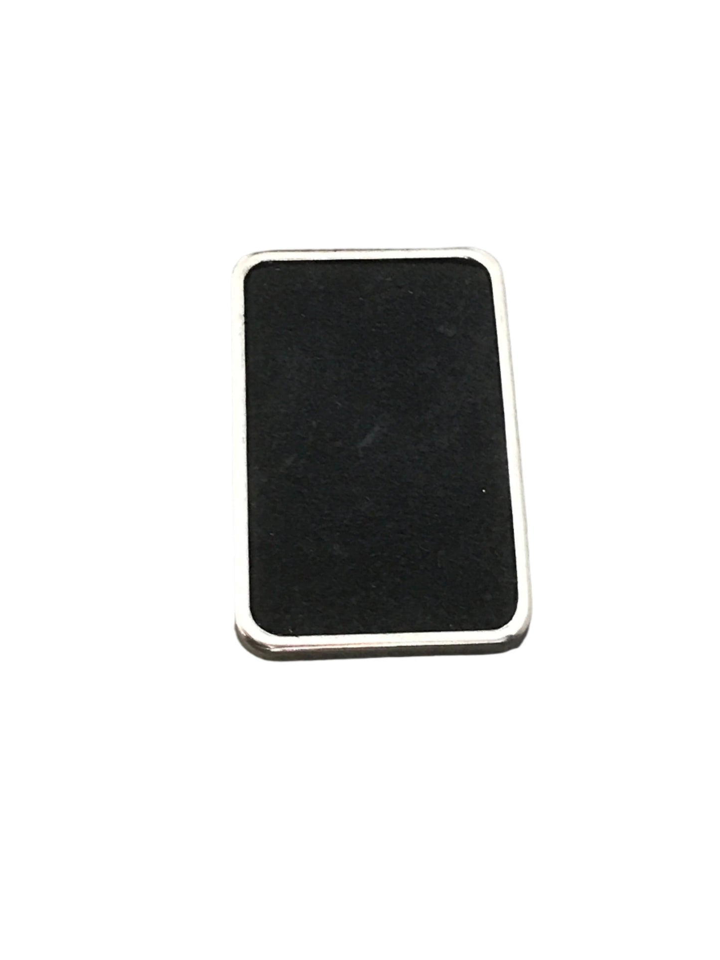 Classic Black Suede Rectangular Belt Buckle