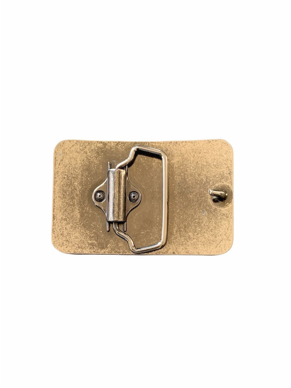 Sunburst Black Leather Belt Buckle