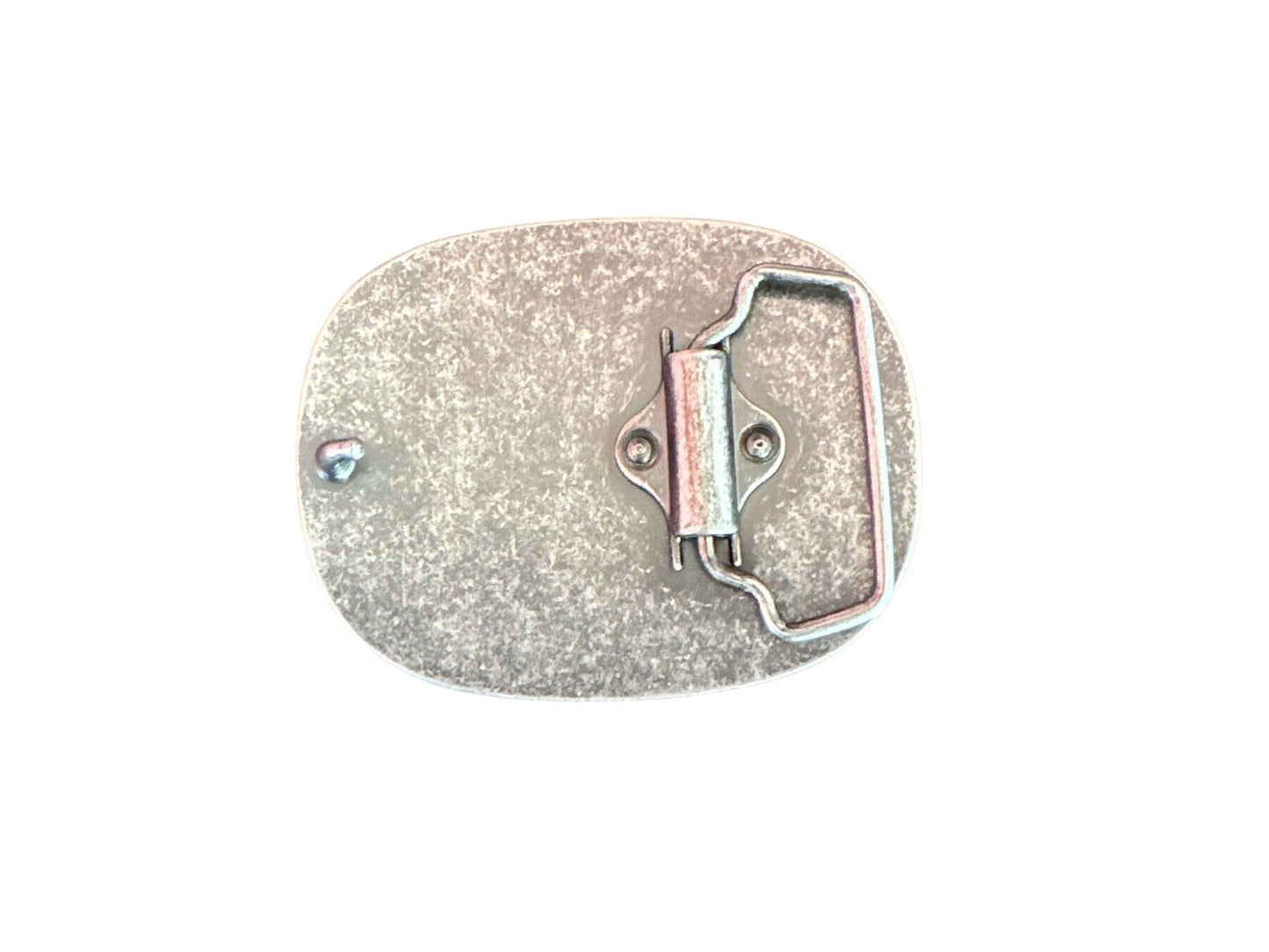 Pebbled Leather Belt Buckle in Burgundy