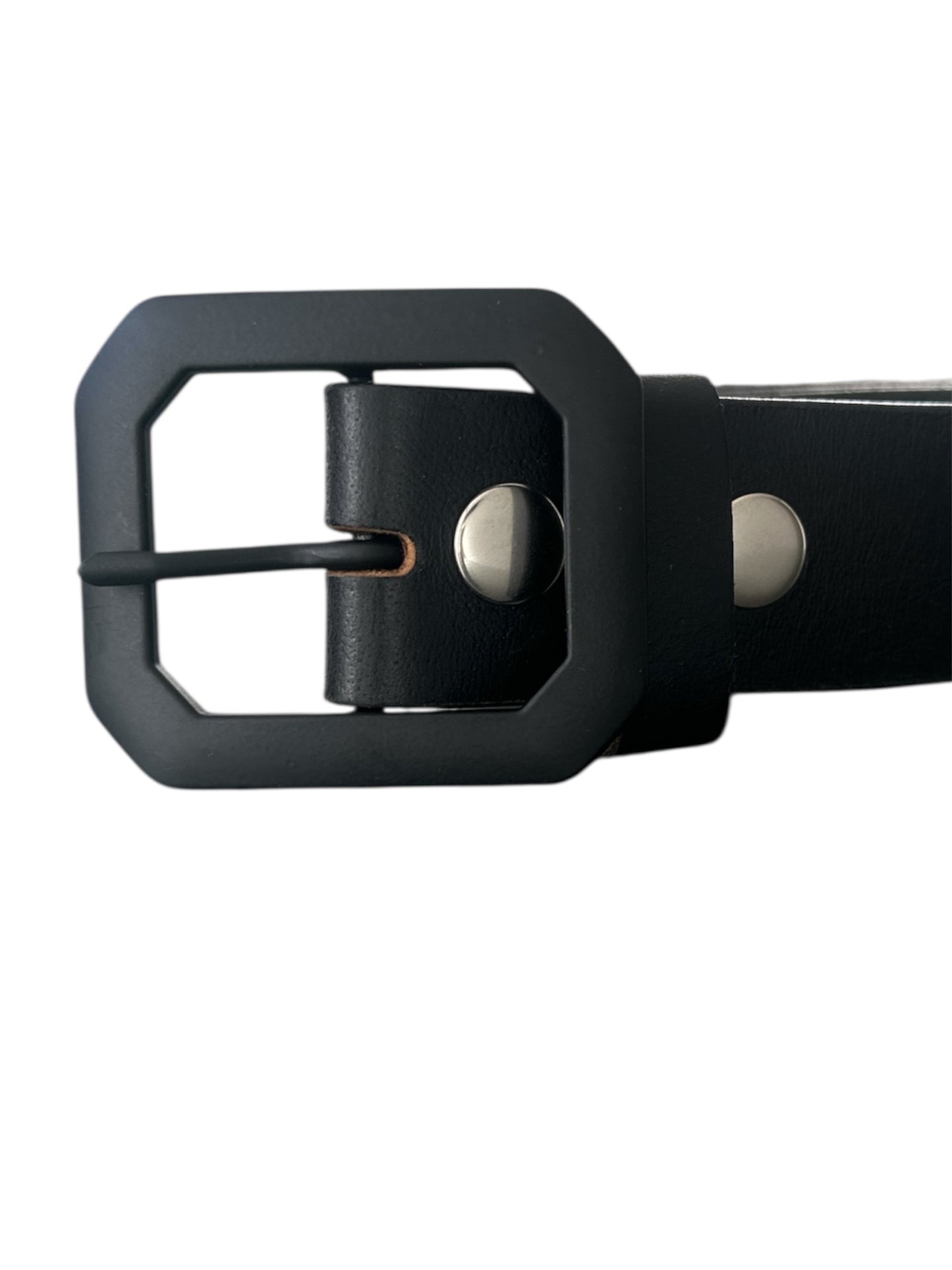 Black Rectangular Clip End Belt Buckle Fits 1 1/2 wide belt