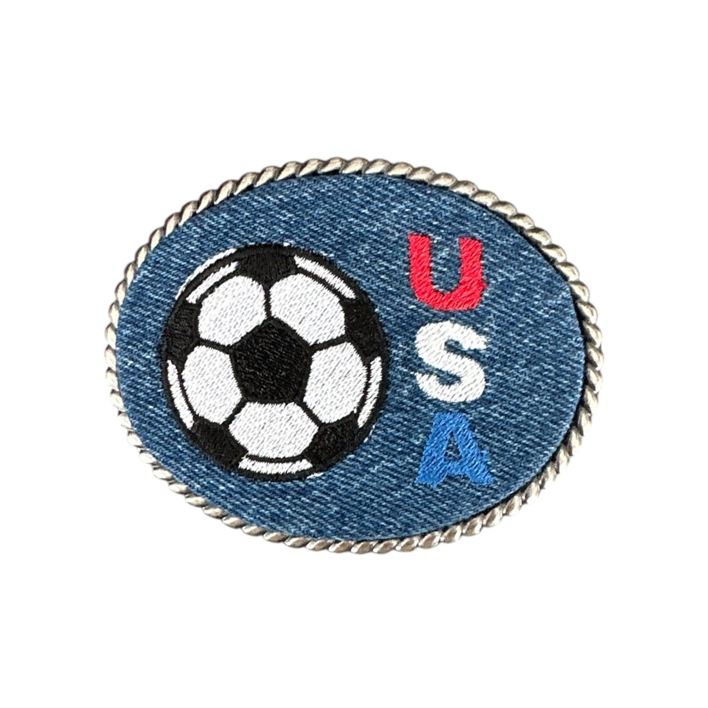 USA Soccer Belt Buckle
