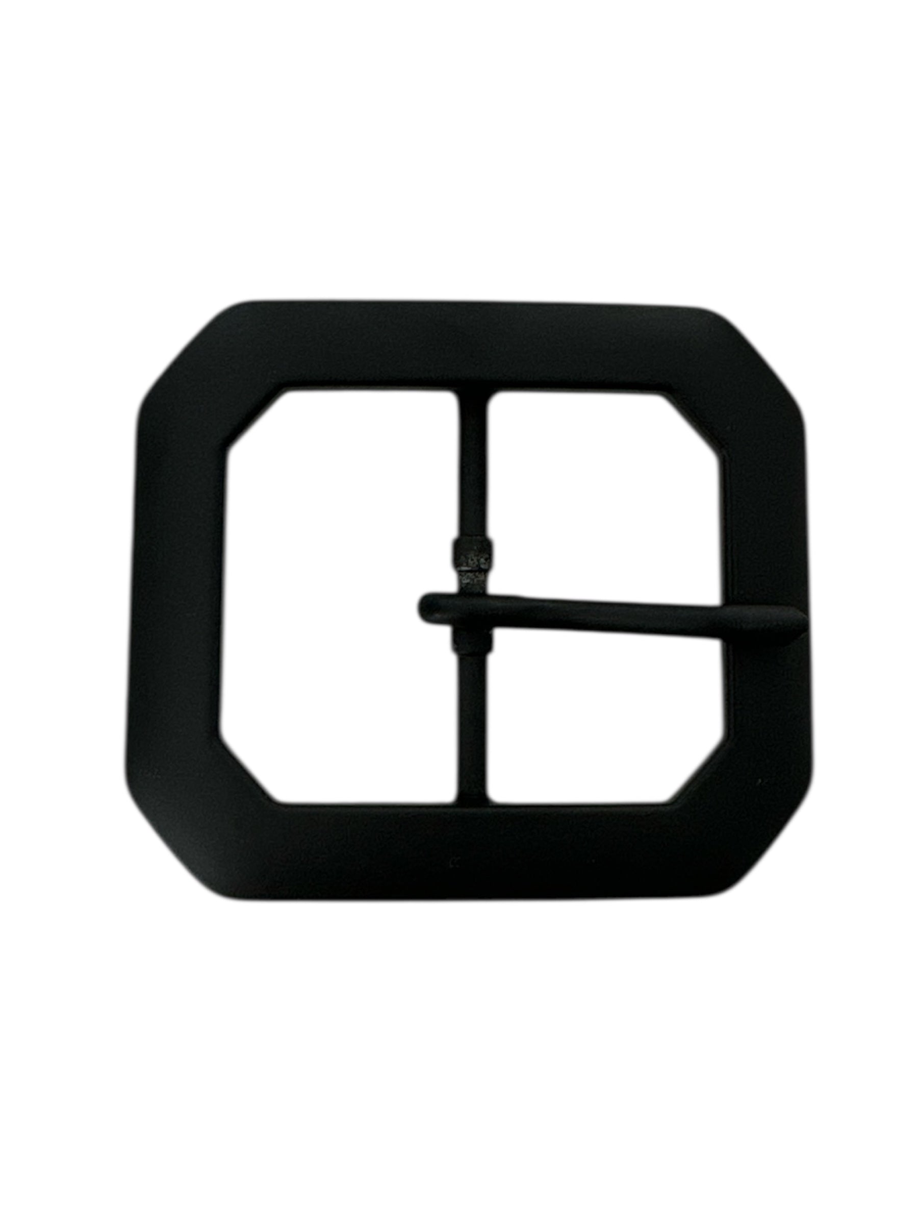 Back of black belt buckle