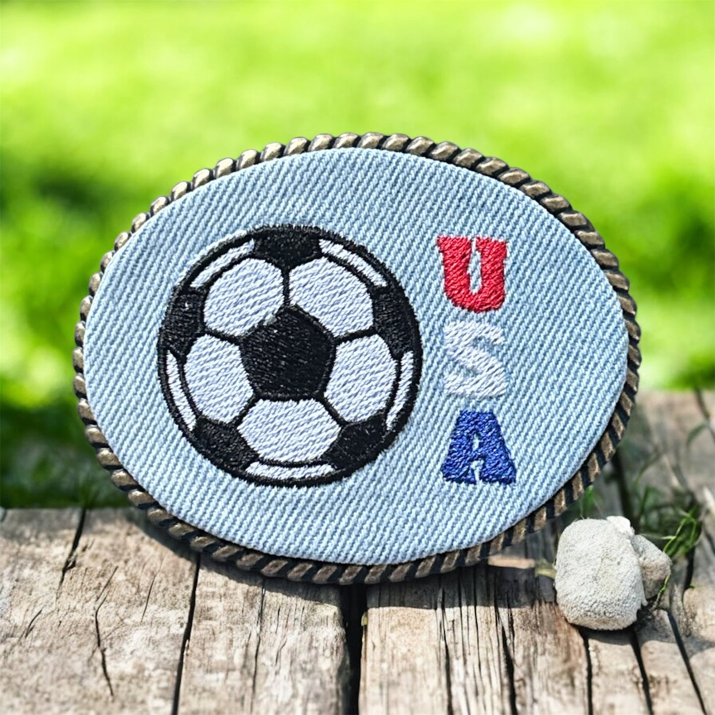 USA Soccer Belt Buckle