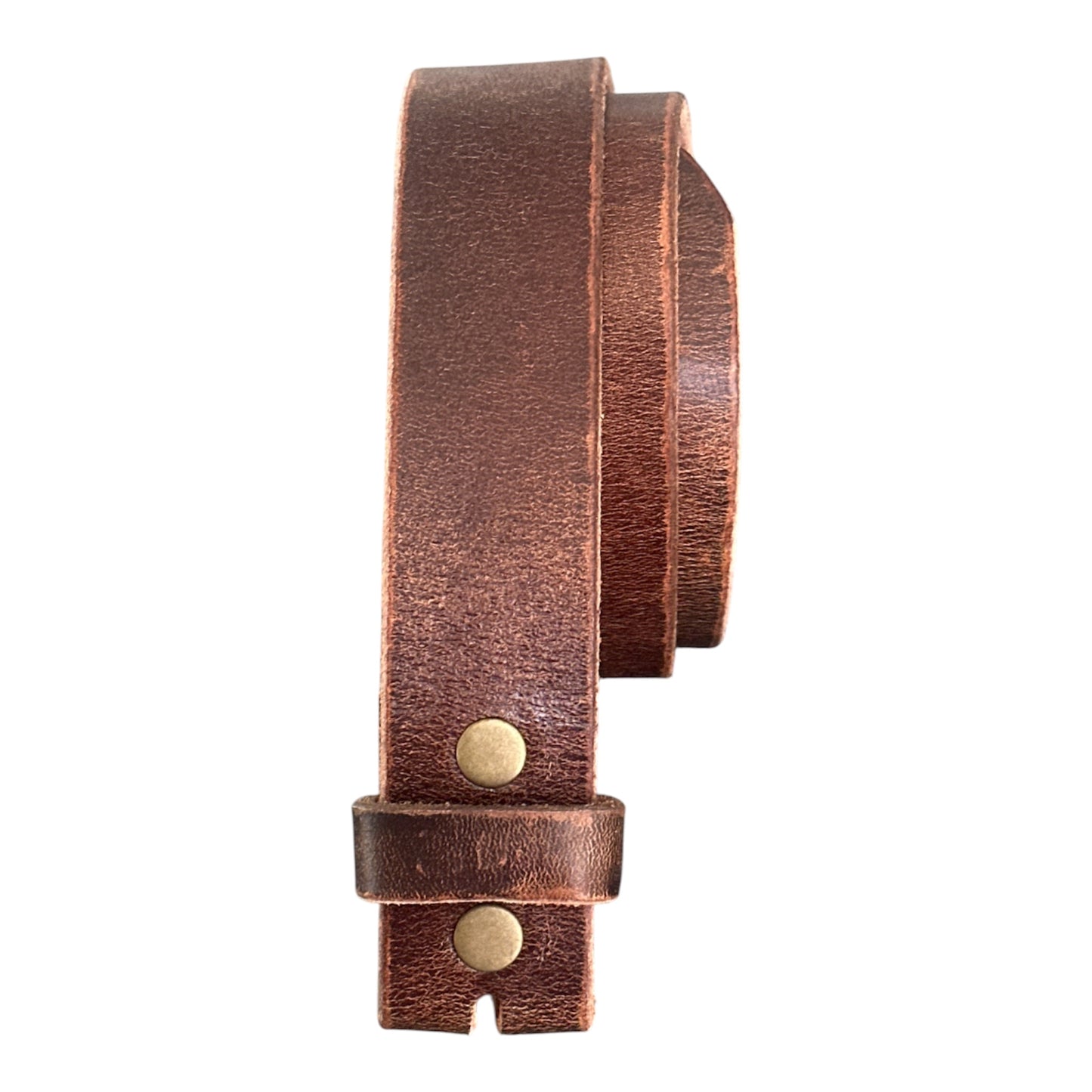Vintage Brown Full Grain Leather Belt Strap