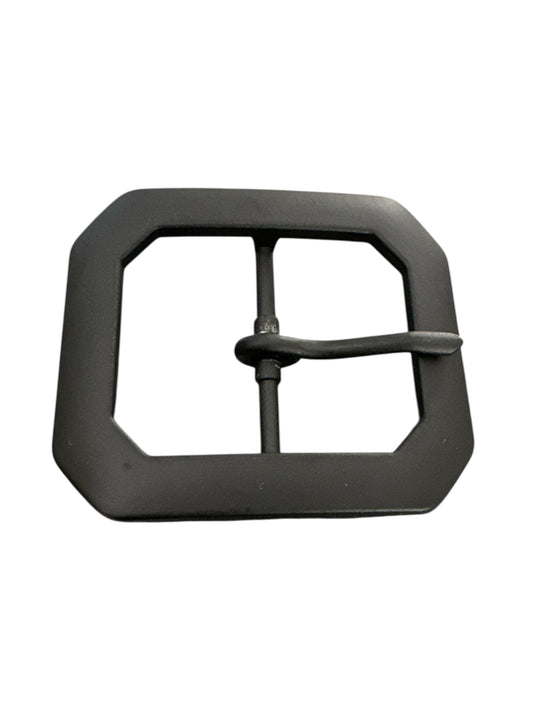 Black Rectangular Clip End Belt Buckle Fits 1 1/2 wide belt