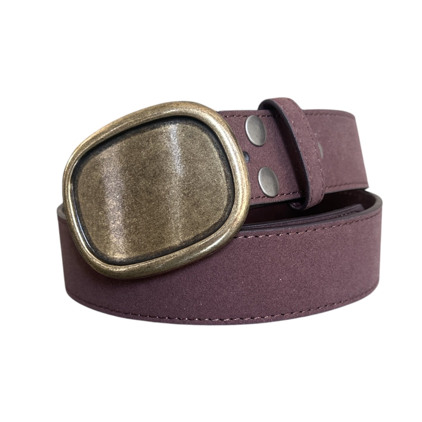 Brown Suede Interchangeable Belt Strap 1.5 inches wide