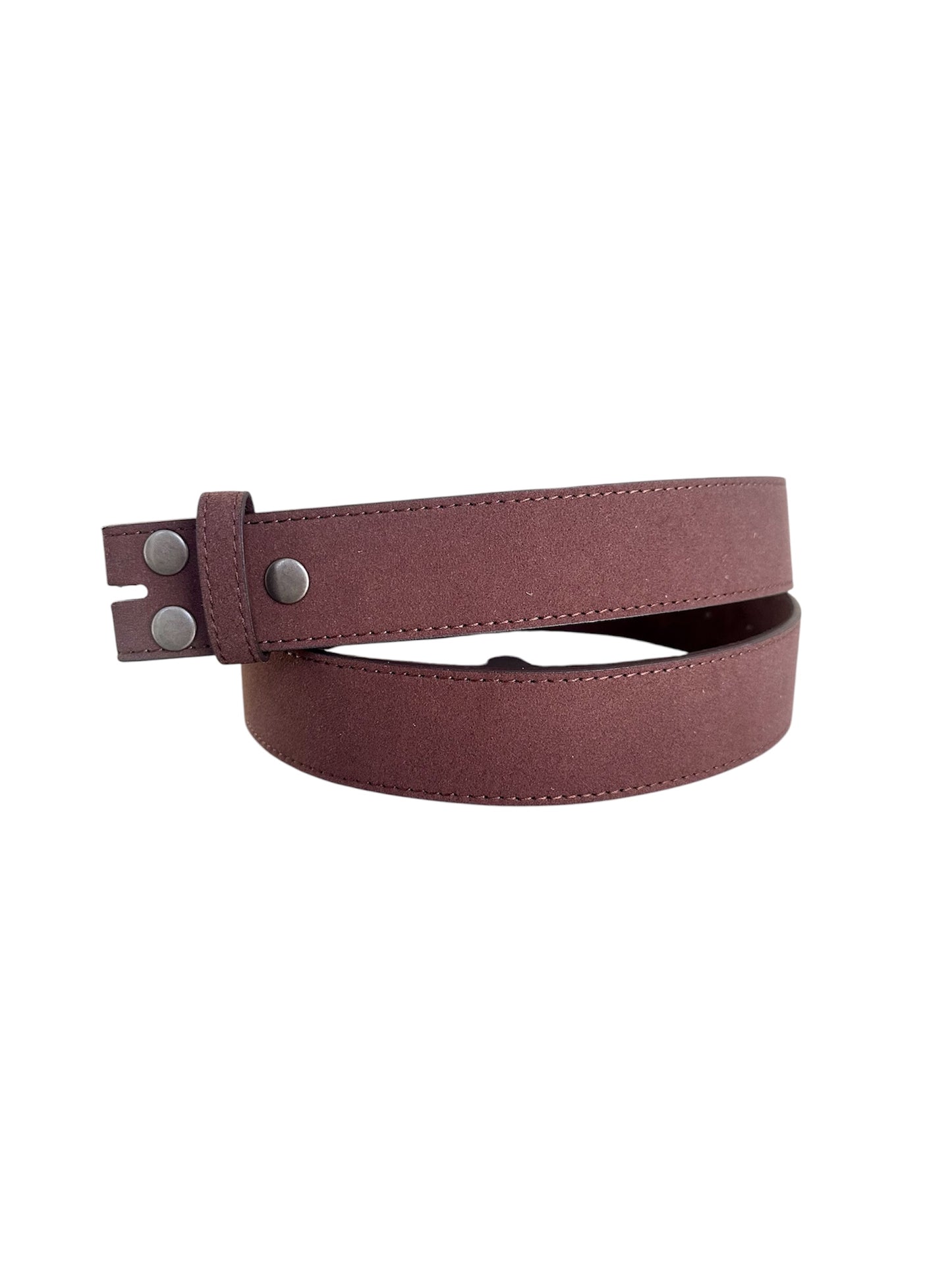 Brown Suede Interchangeable Belt Strap 1.5 inches wide