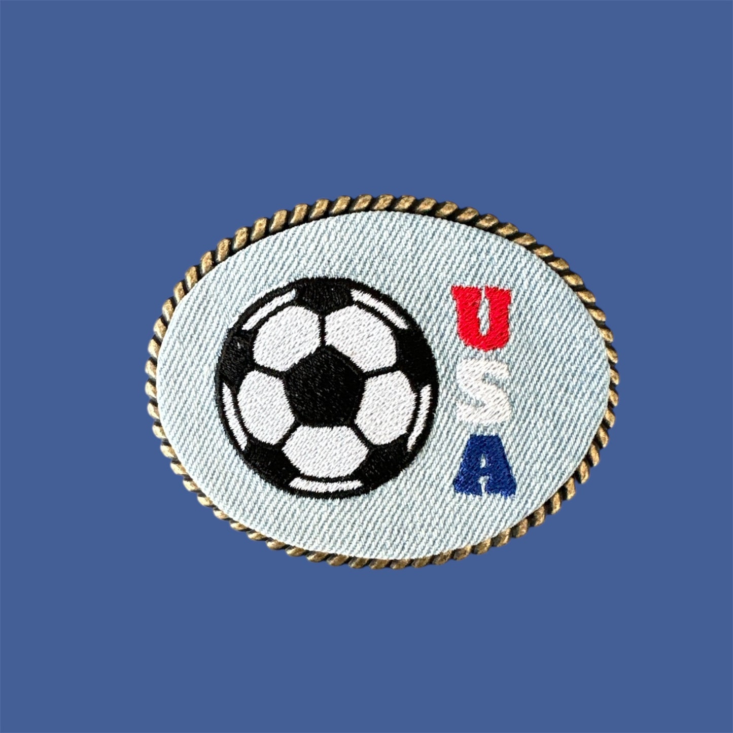 USA Soccer Belt Buckle