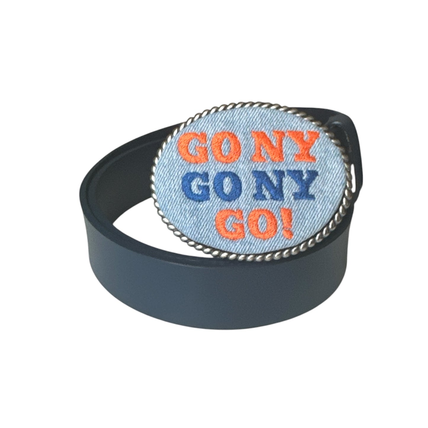 Go NY Basketball Belt Buckle