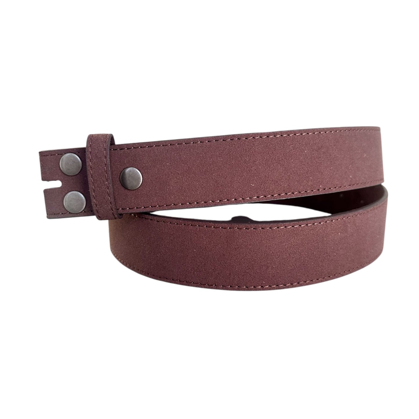 Brown Suede Interchangeable Belt Strap 1.5 inches wide