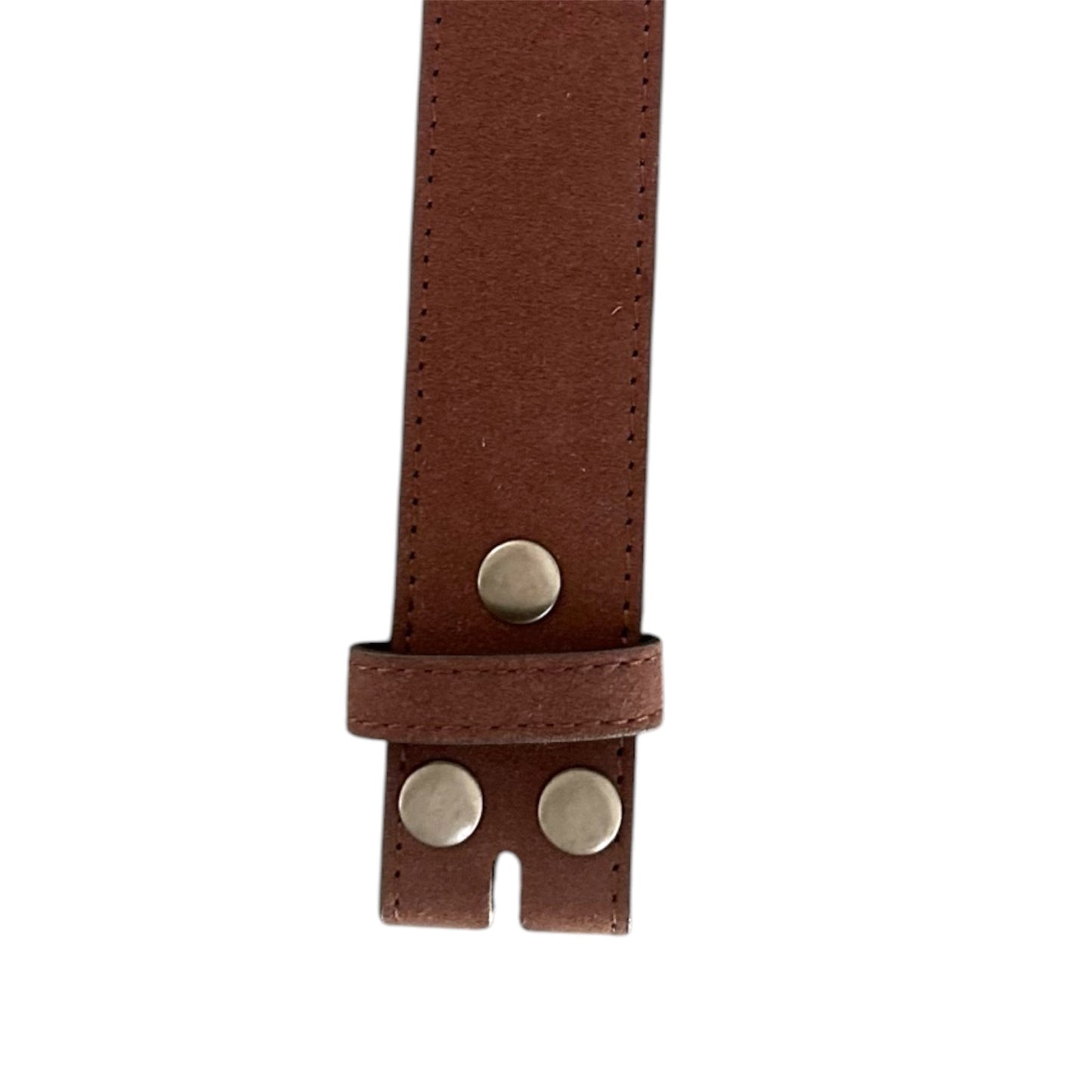 Brown Suede Interchangeable Belt Strap 1.5 inches wide