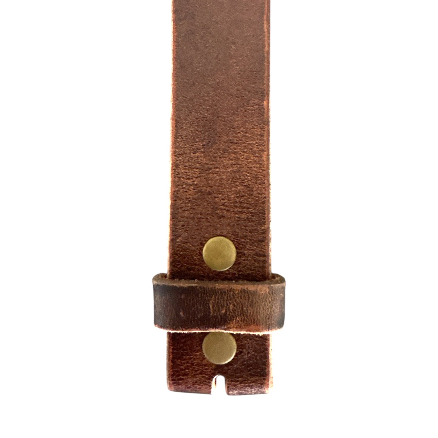 Vintage Brown Full Grain Leather Belt Strap