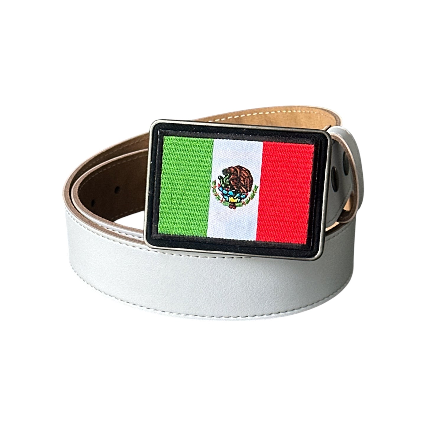 The Flag of Mexico Belt Buckle
