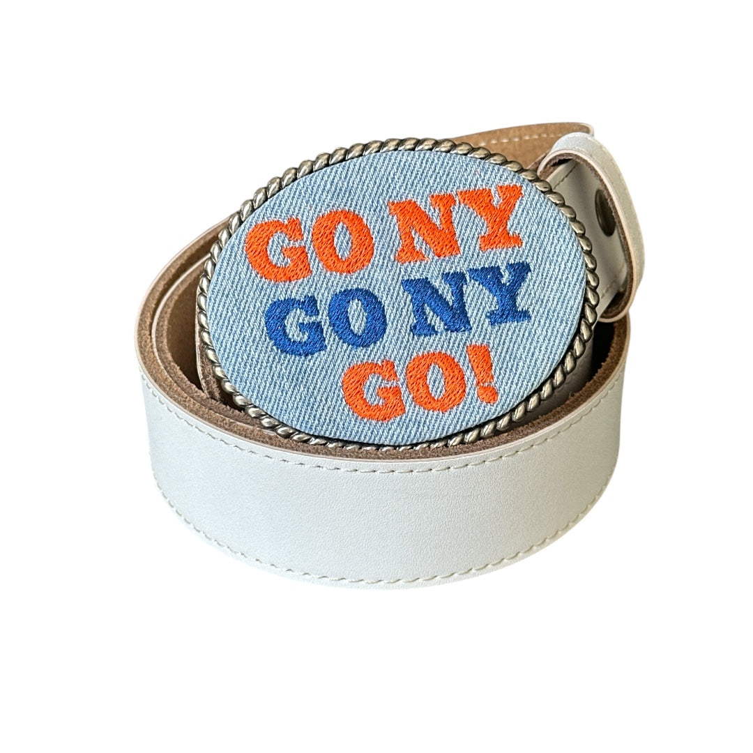 Go NY Basketball Belt Buckle