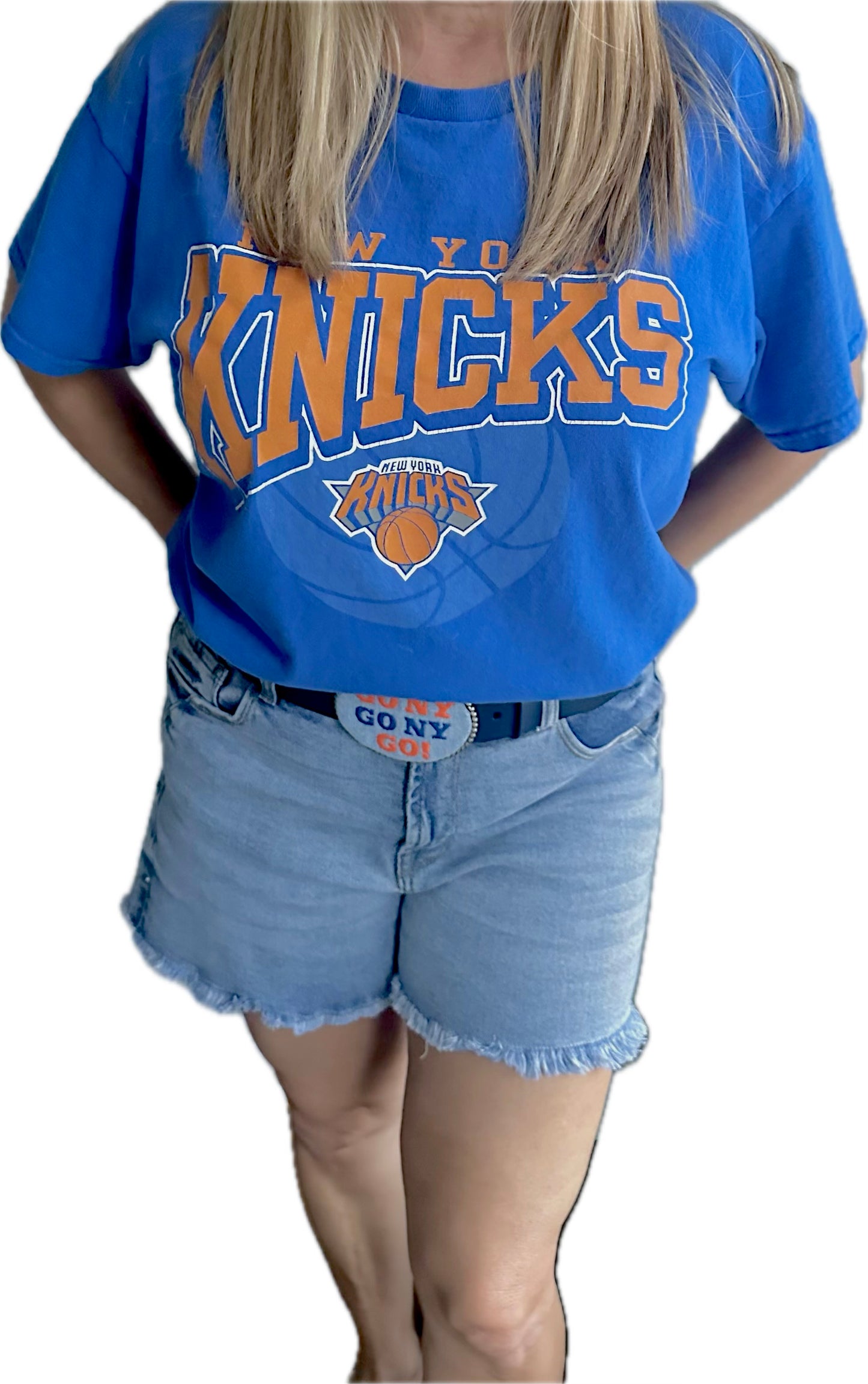 Go NY Basketball Belt Buckle