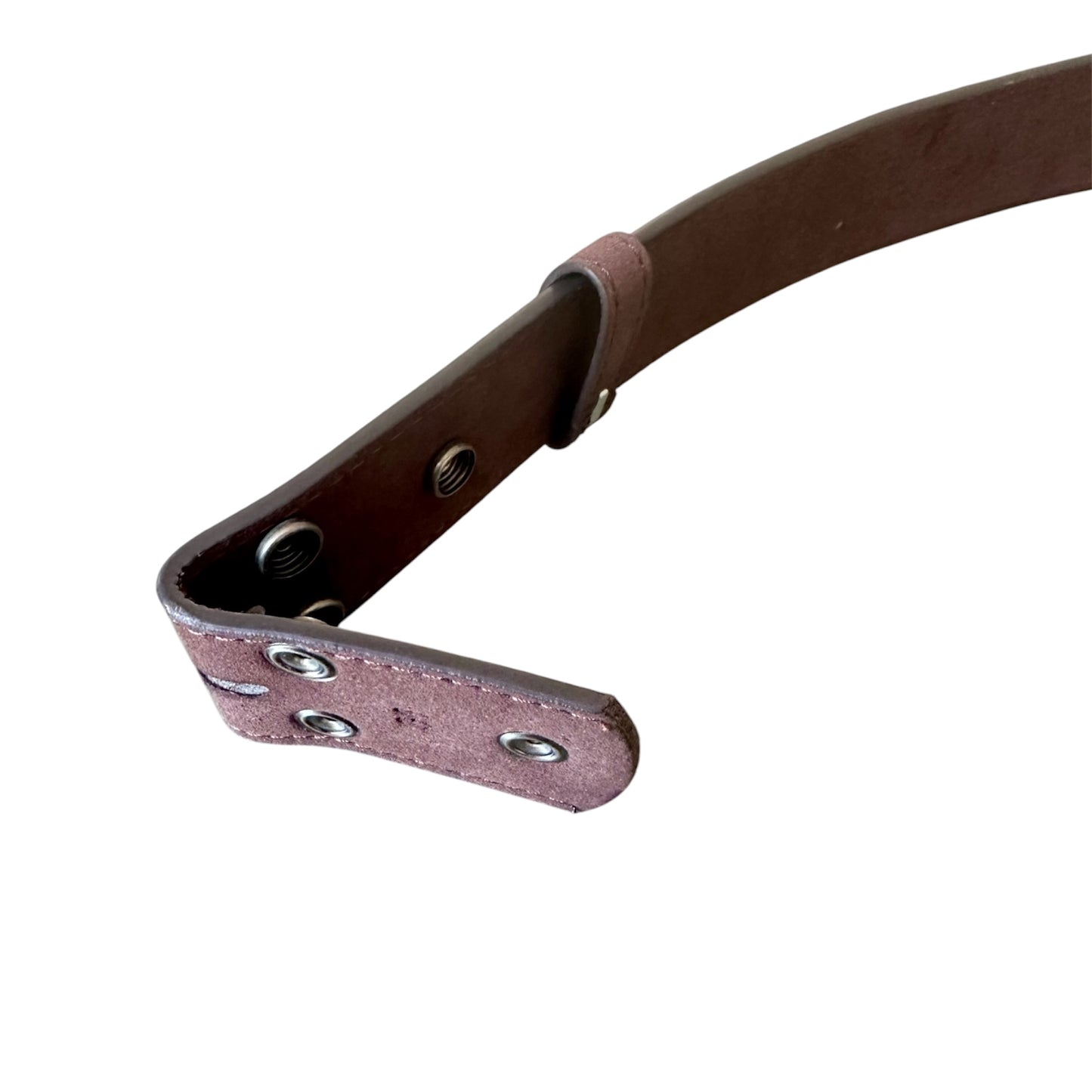 Brown Suede Interchangeable Belt Strap 1.5 inches wide