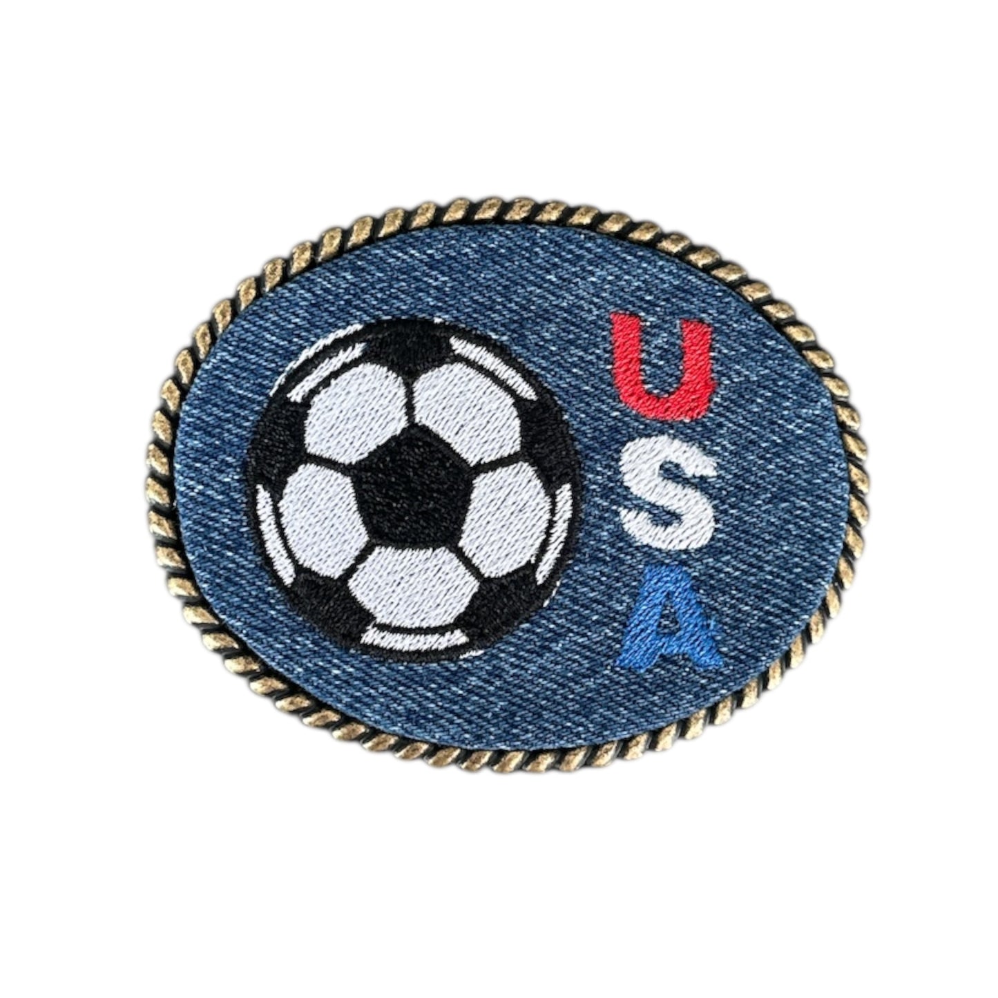 USA Soccer Belt Buckle