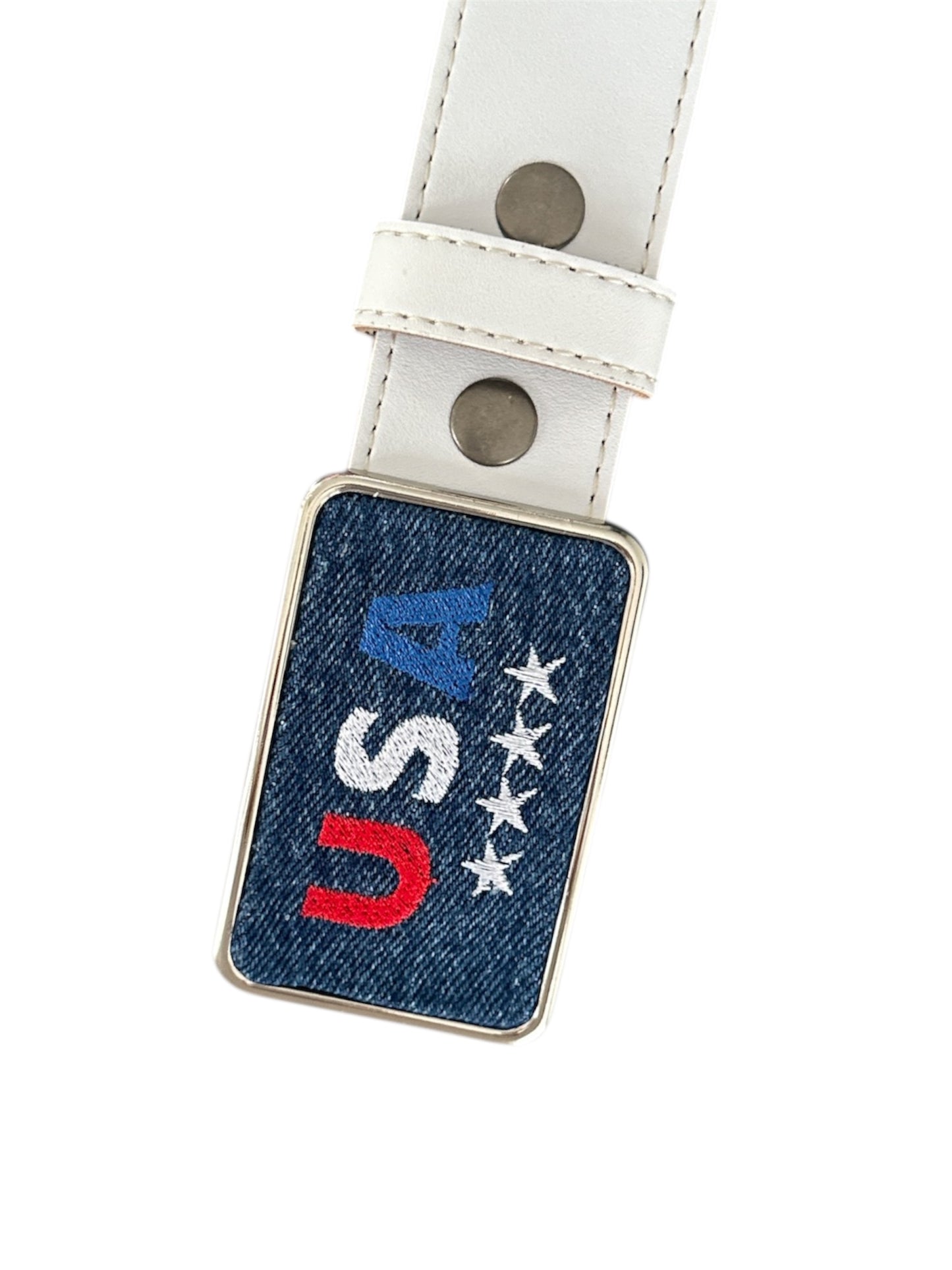 USA With Stars Belt Buckle