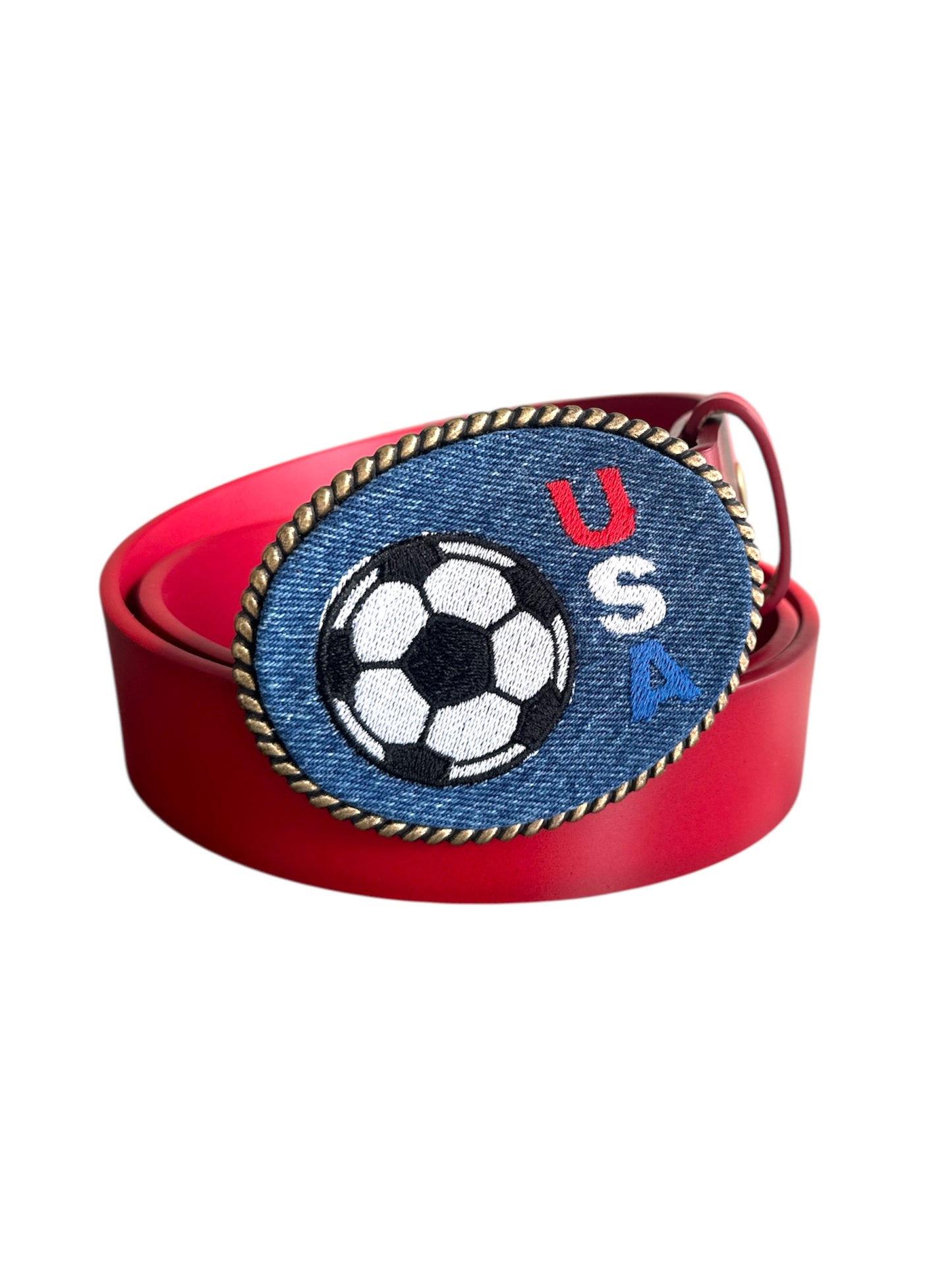 USA Soccer Belt Buckle