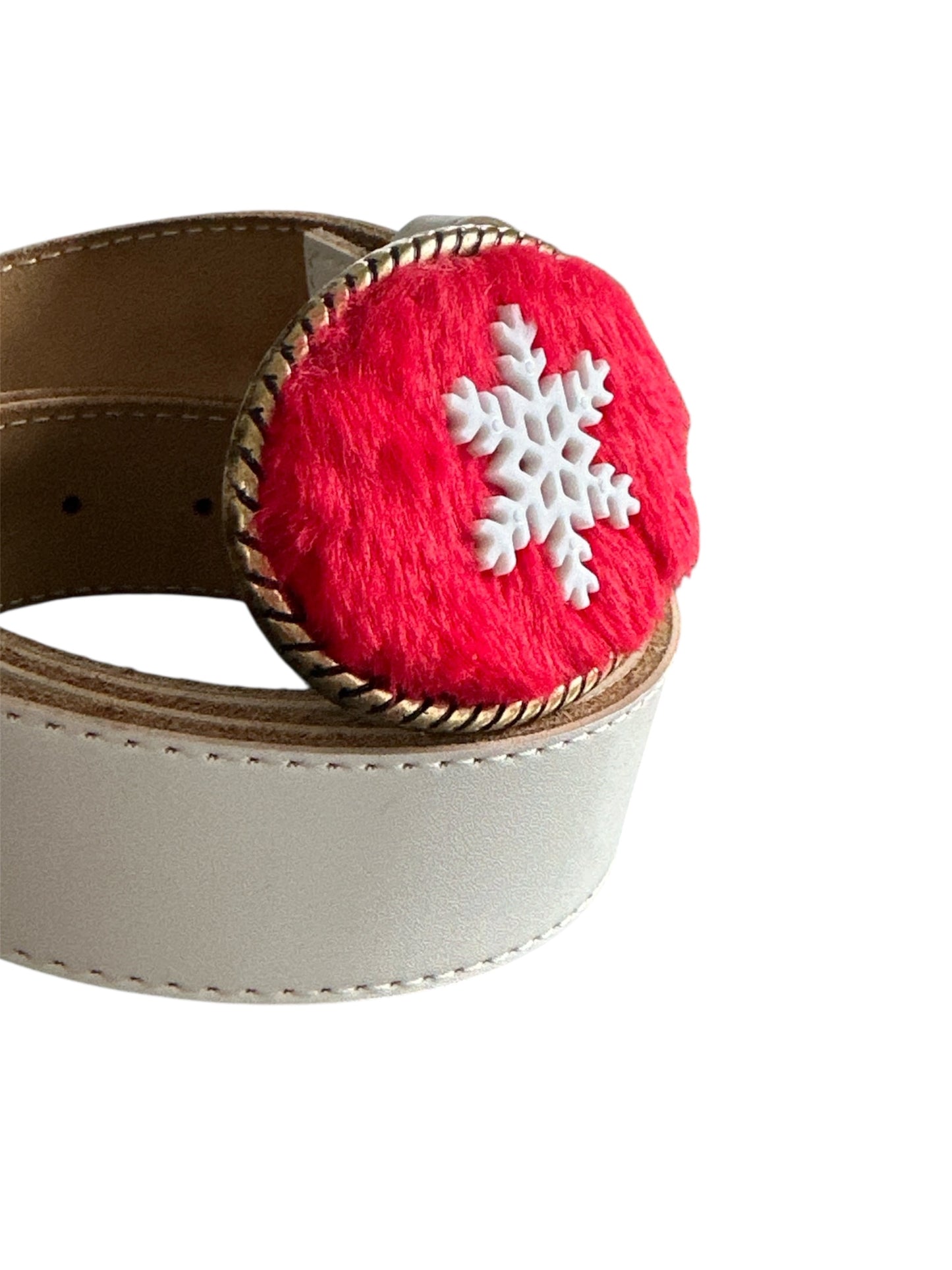 Snowflake Christmas Stocking Belt Buckle