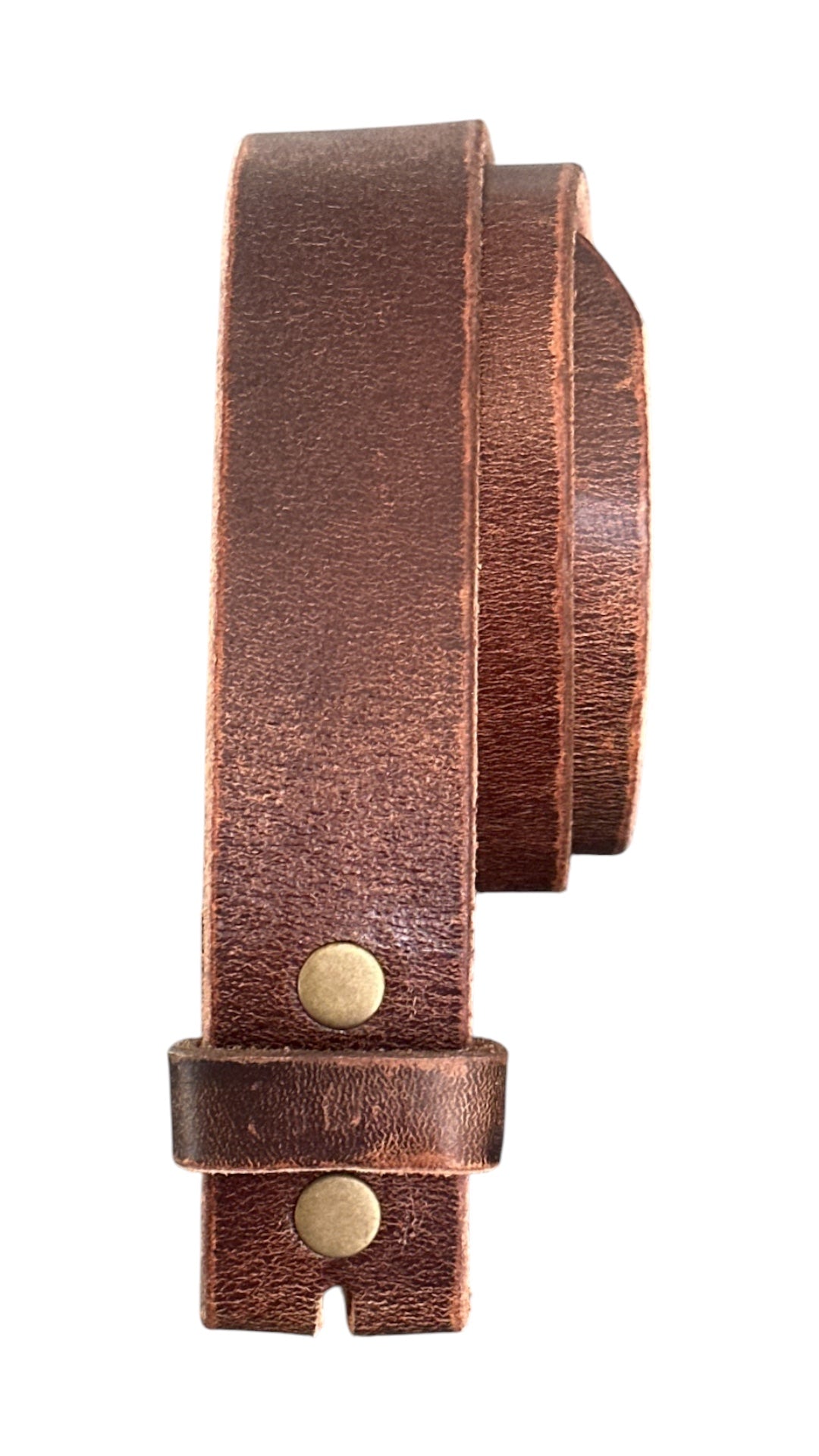Vintage Brown Full Grain Leather Belt Strap
