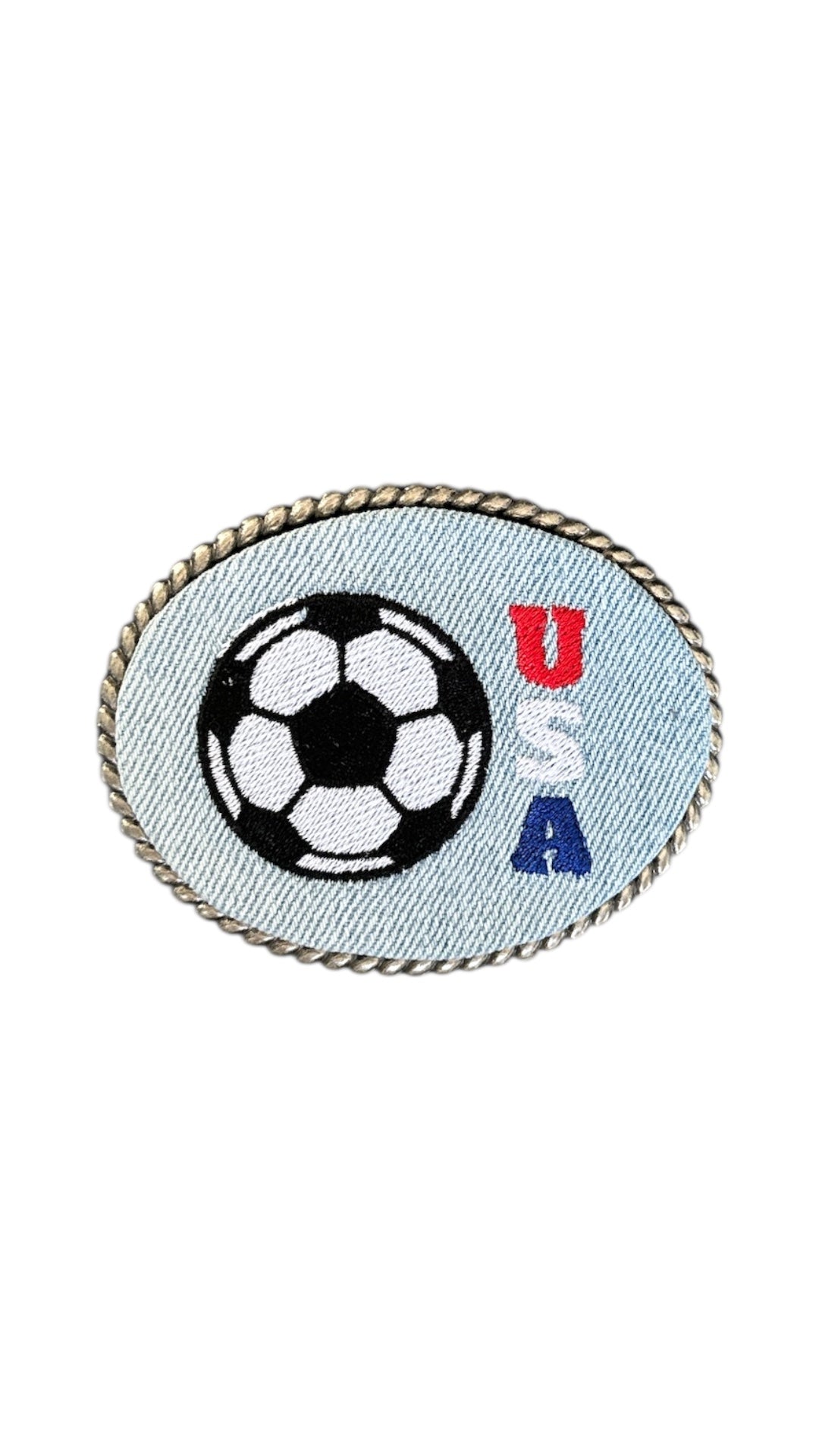USA Soccer Belt Buckle