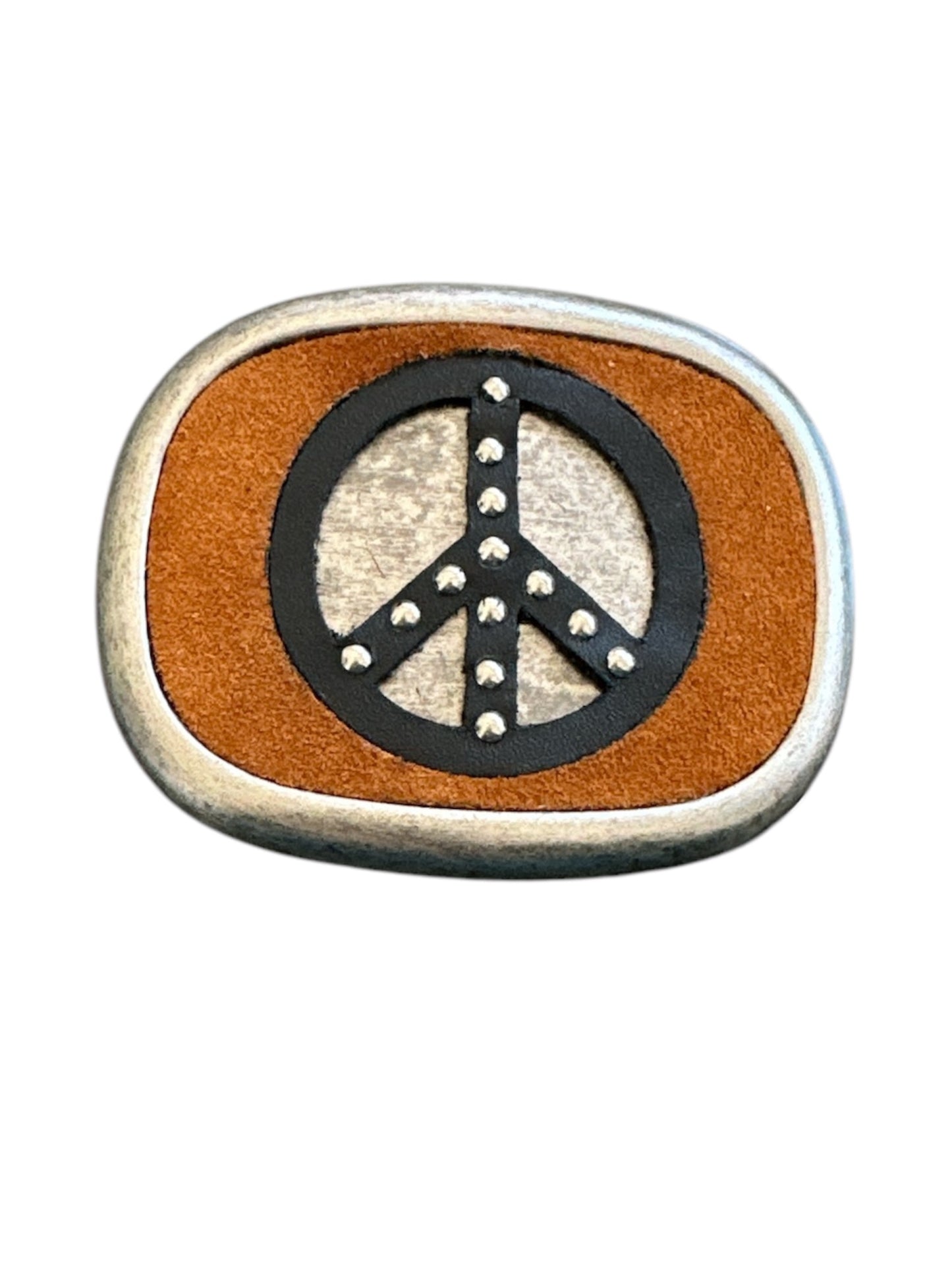 Peace Sign Belt Buckle