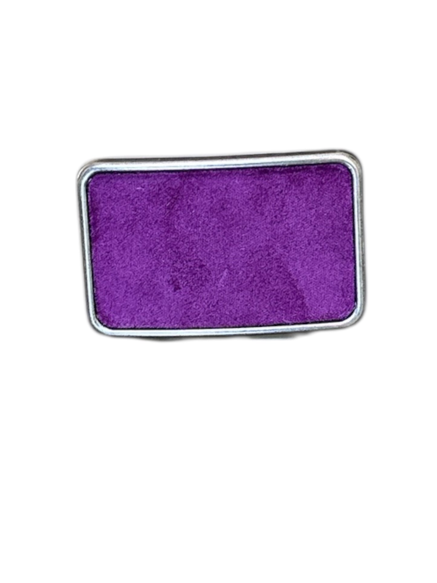 Purple Suede Rectangular Belt Buckle