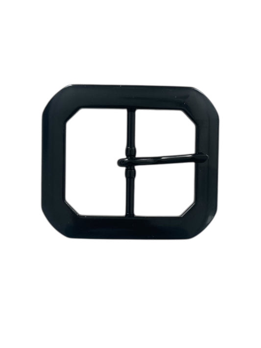 Black Rectangular Clip End Belt Buckle Fits 1 1/2 wide belt