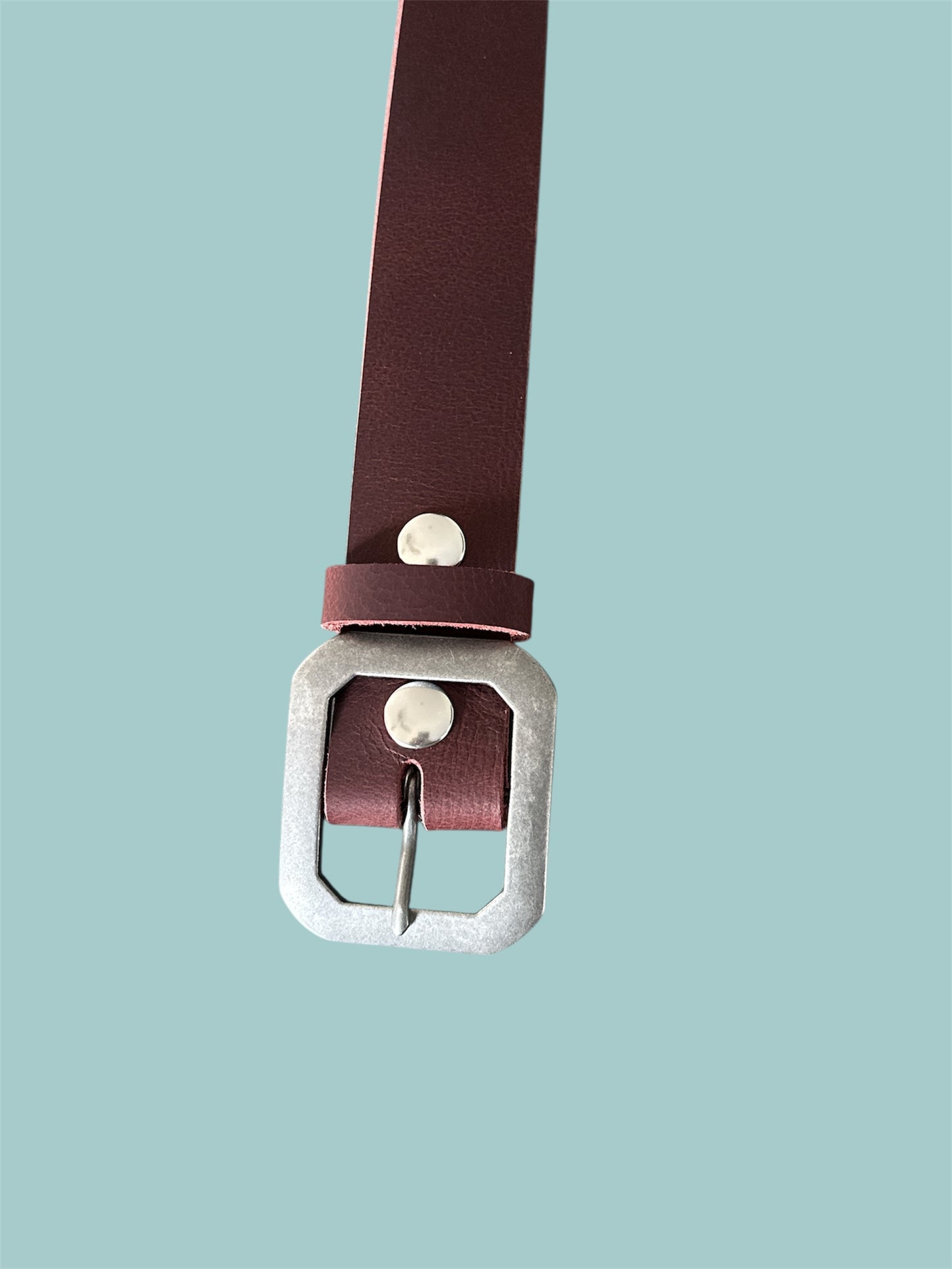 Rectangular Clip End Belt Buckle in Antique Nickel Finish Fits 1 1/2 wide belt