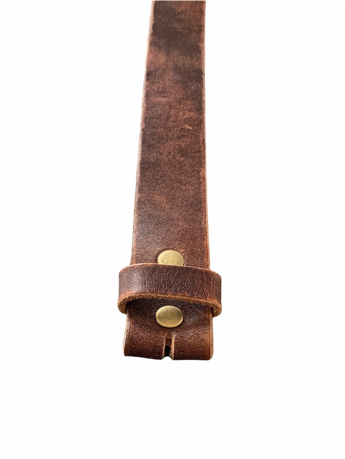 Vintage Brown Full Grain Leather Belt Strap