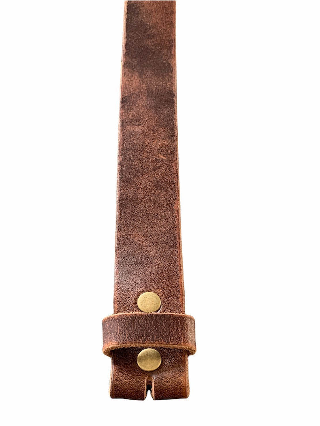 Vintage Brown Full Grain Leather Belt Strap