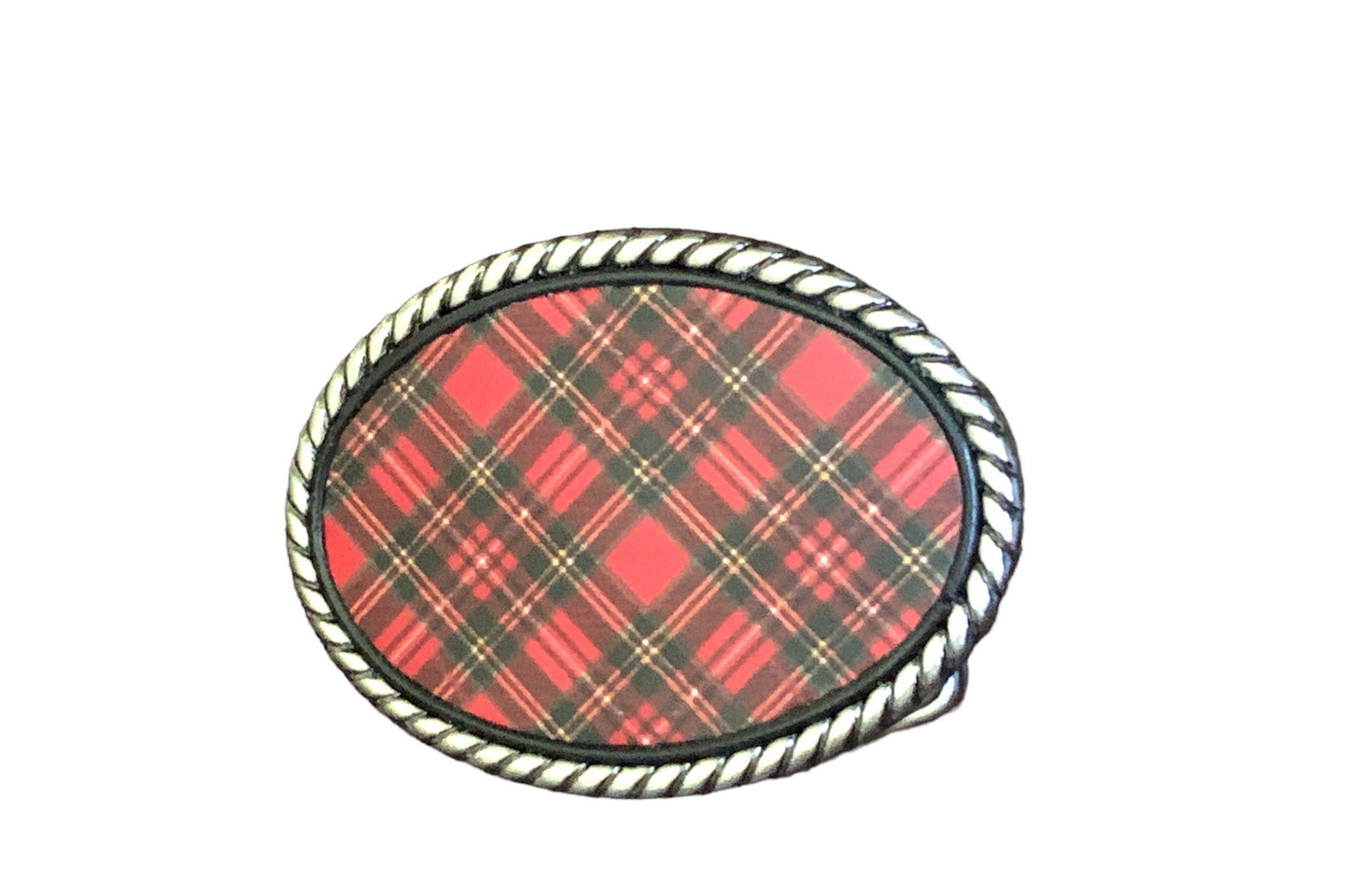 Tartan Red Plaid Rope Buckle