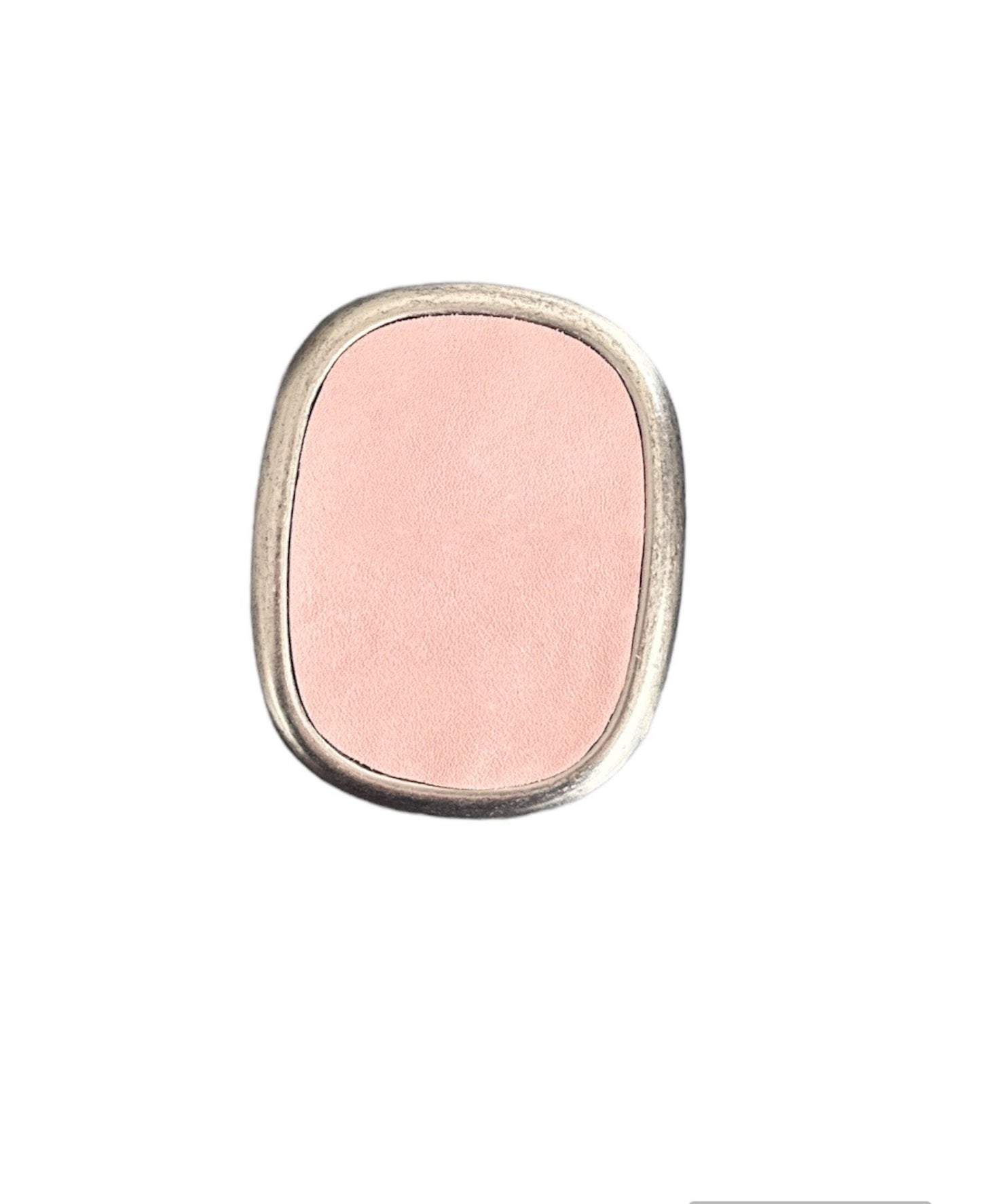 Light Pink Leather Belt Buckle